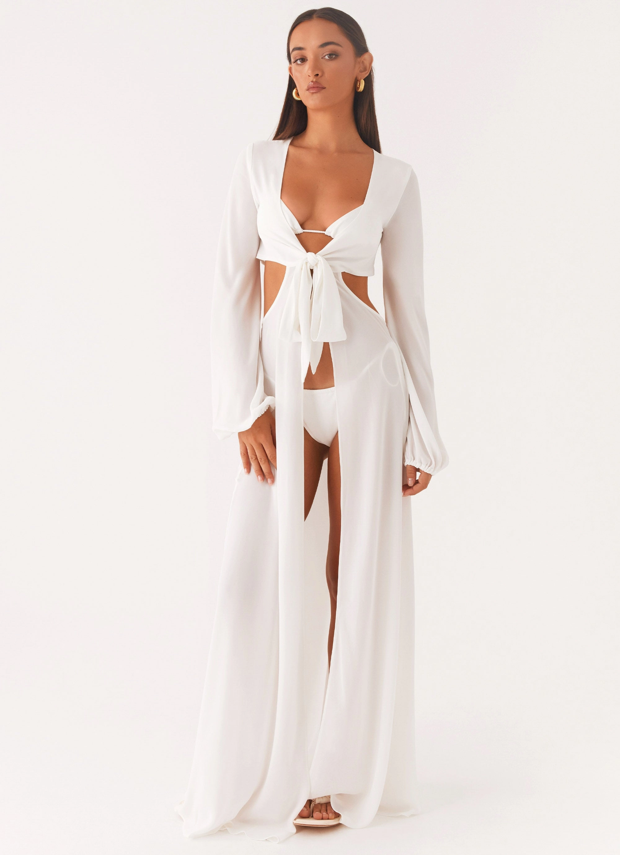 Editor??s-Pick everyday elegance Coastal Maxi Dress - White