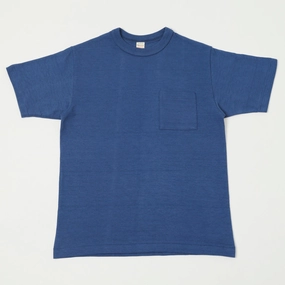 Raw Hem Finish Leisure Wear Warehouse & Co 4601 Pocket T-Shirt - Faded Blue