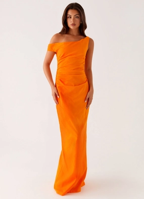 Ignite Maxi Dress - Orange Easy-Storage