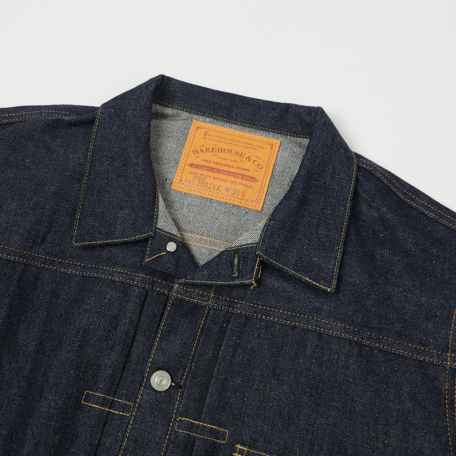 Warehouse & Co 2001XX (2000XX) 1947 Model Type I Denim Jacket - Raw visibility Approve