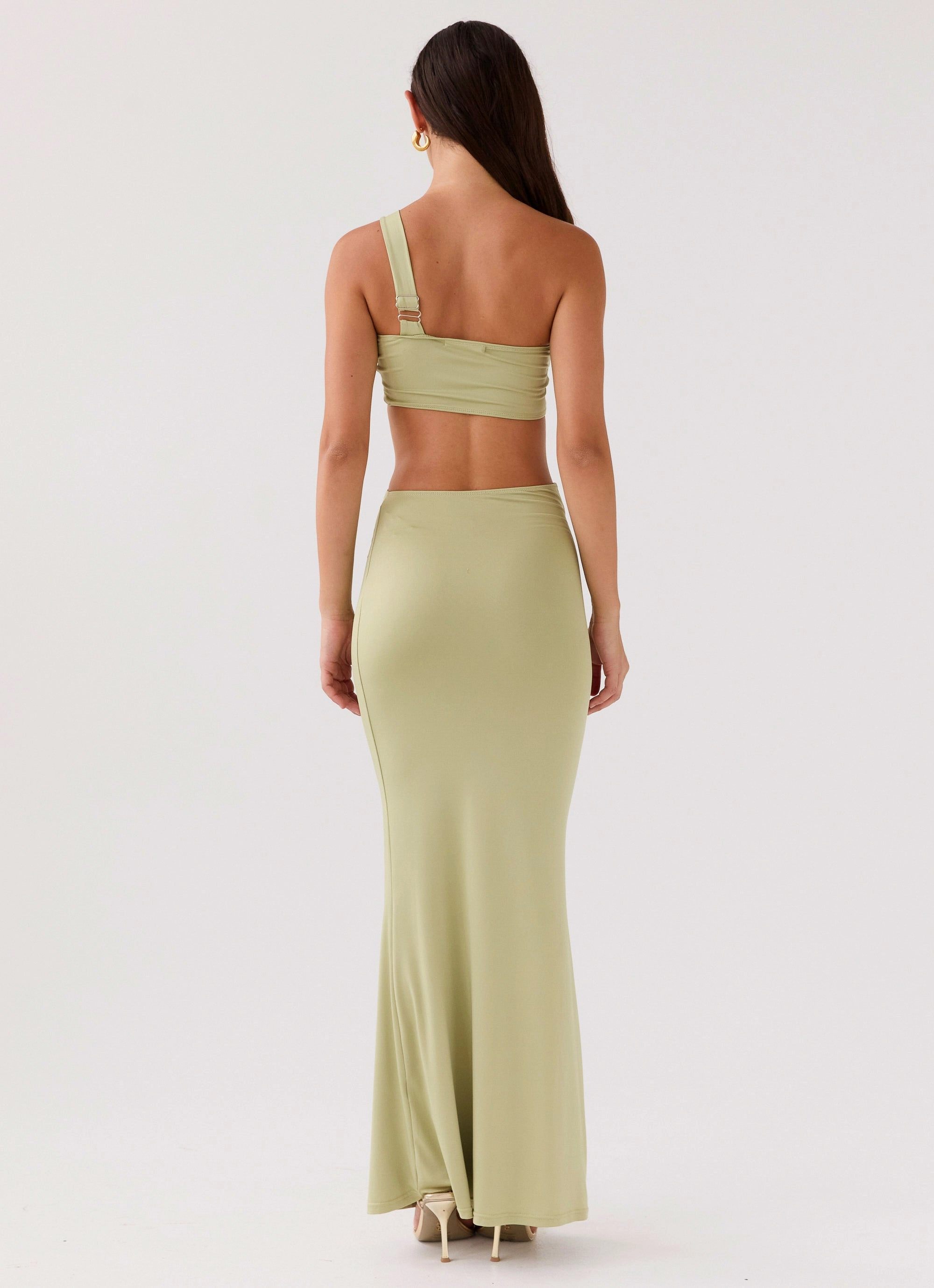 countryside Sycamore Twist Maxi Dress - Fern