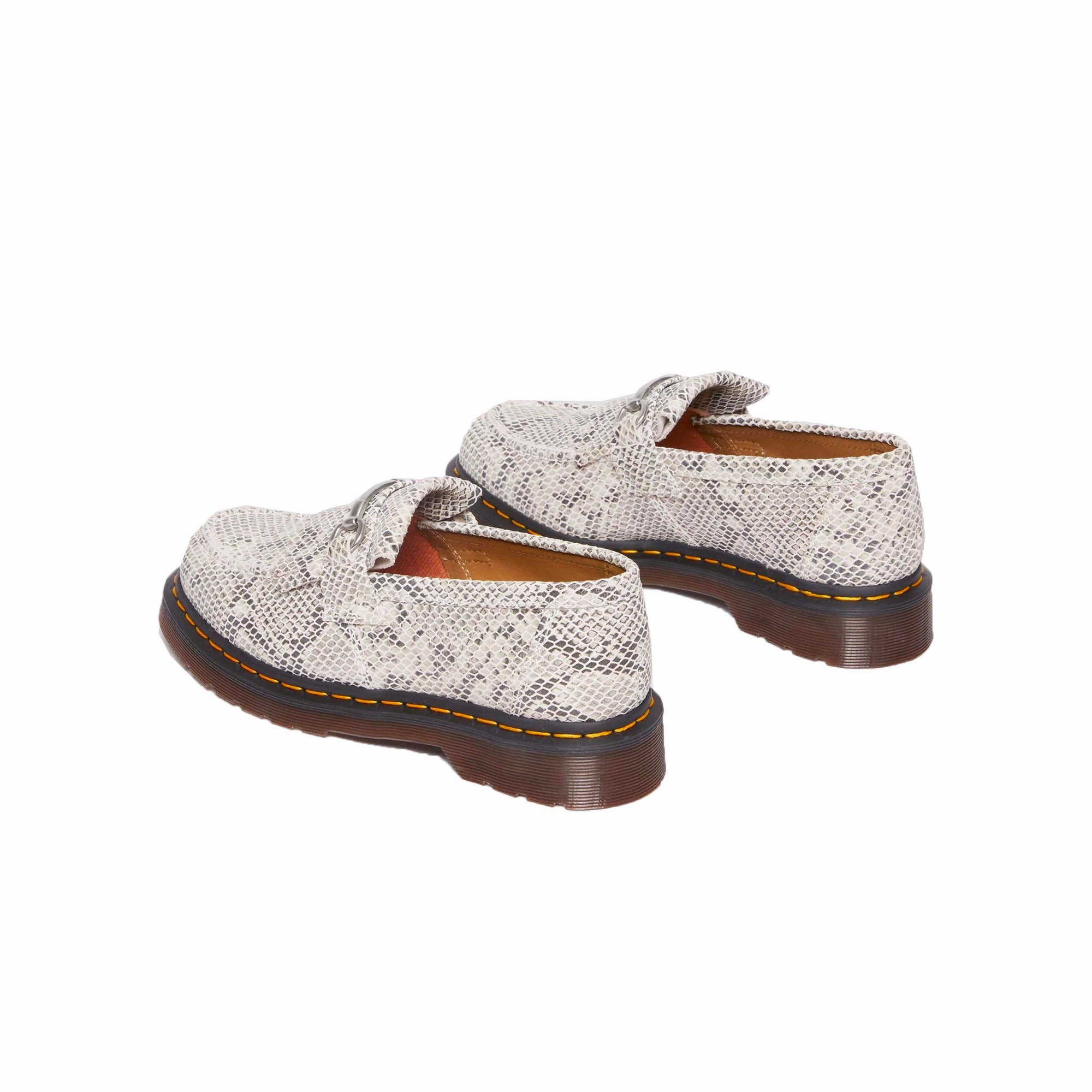 Dr. Martens Adrian Snaffle Python Print Suede Loafers Open Guard Free Power