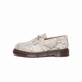 Soft Path Dr. Martens Adrian Snaffle Python Print Suede Loafers