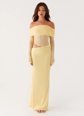Emery Maxi Dress - Yellow Smart And Comfortable Sleek Wear