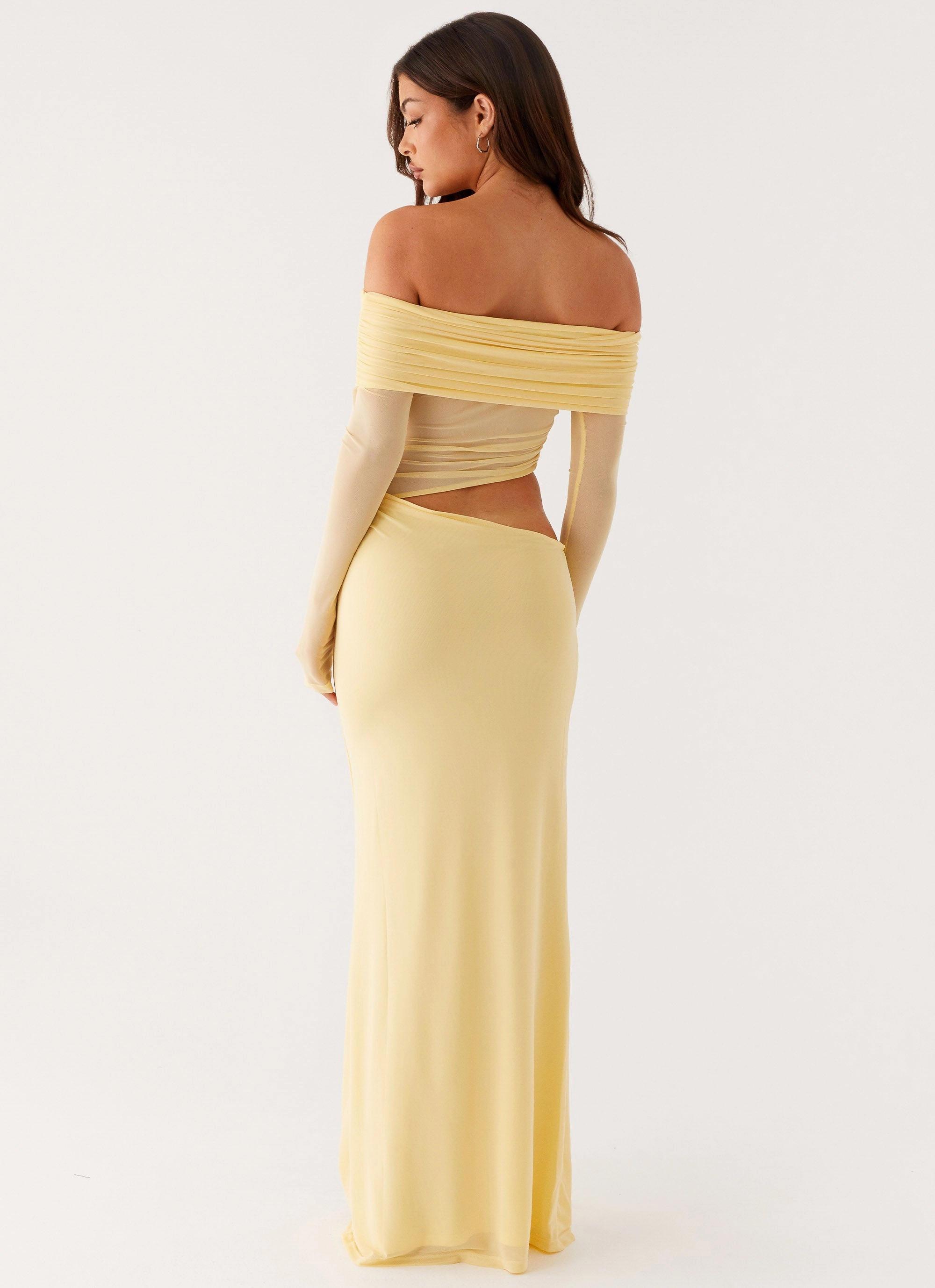 Emery Maxi Dress - Yellow Influencer-Style Street-Style