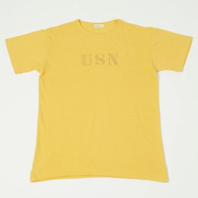 Warehouse & Co 4091 Duck Digger 'USN' Skivvy T-Shirt - Yellow Soft Lining