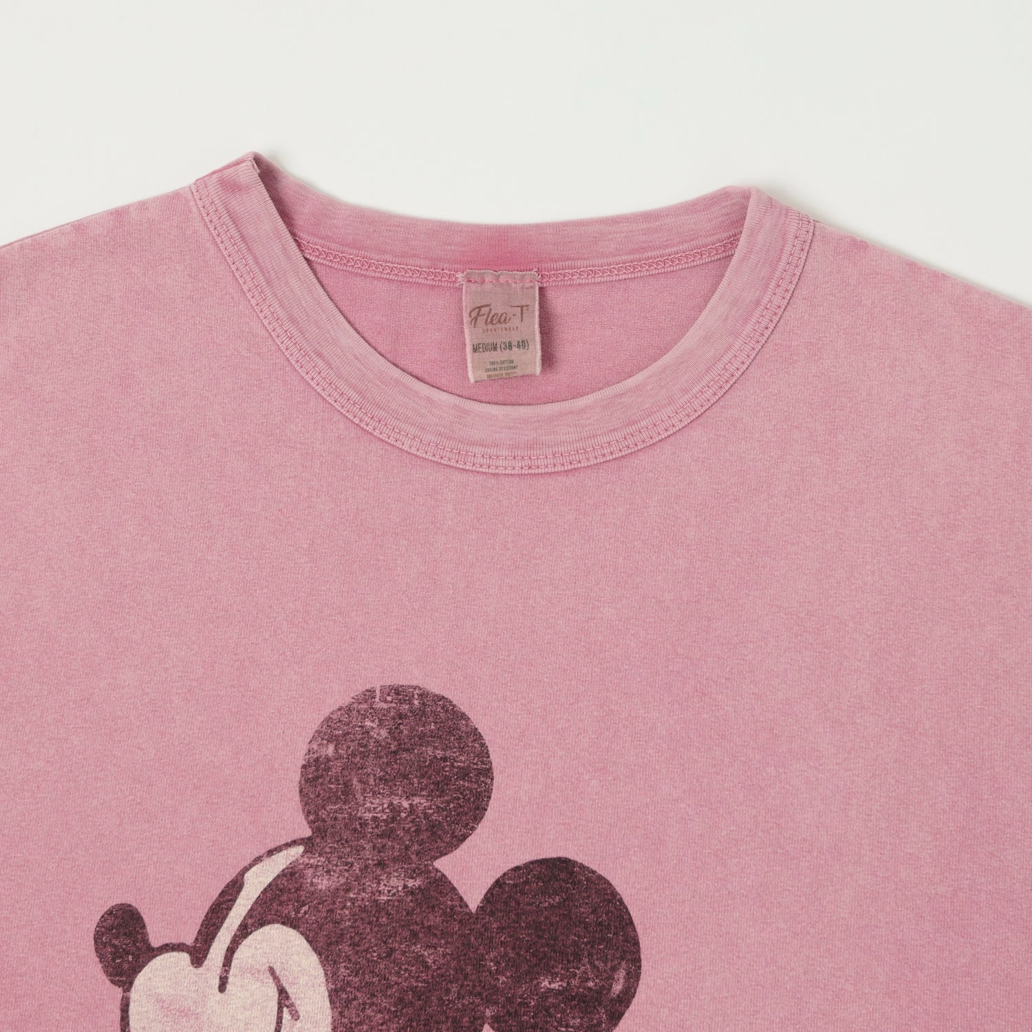 quick dry Daily Comfort Flea-T 1950s 'Behind Mickey' T-Shirt - Pink