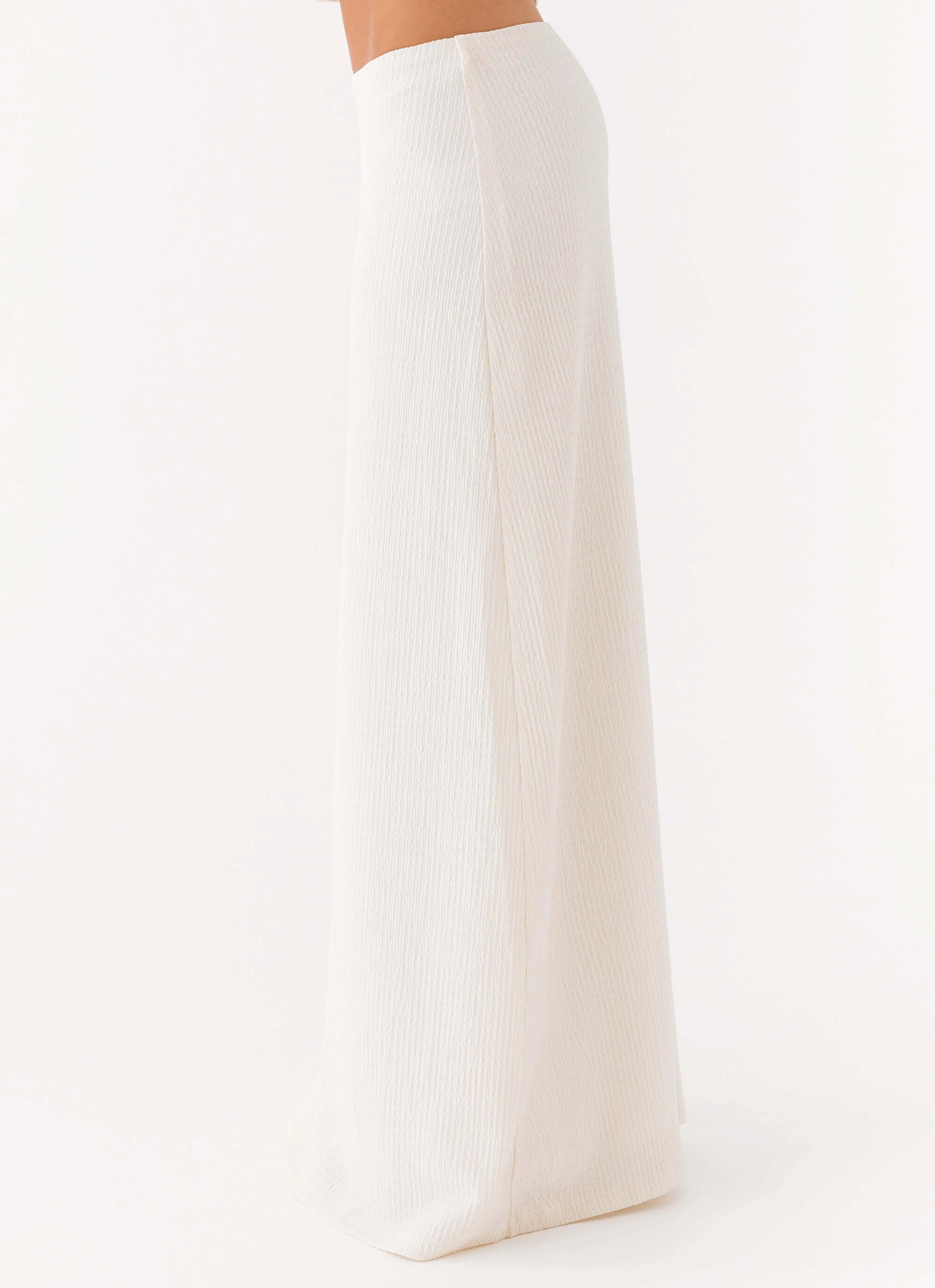 Tatum Low Rise Maxi Skirt - Ivory Mood Flex