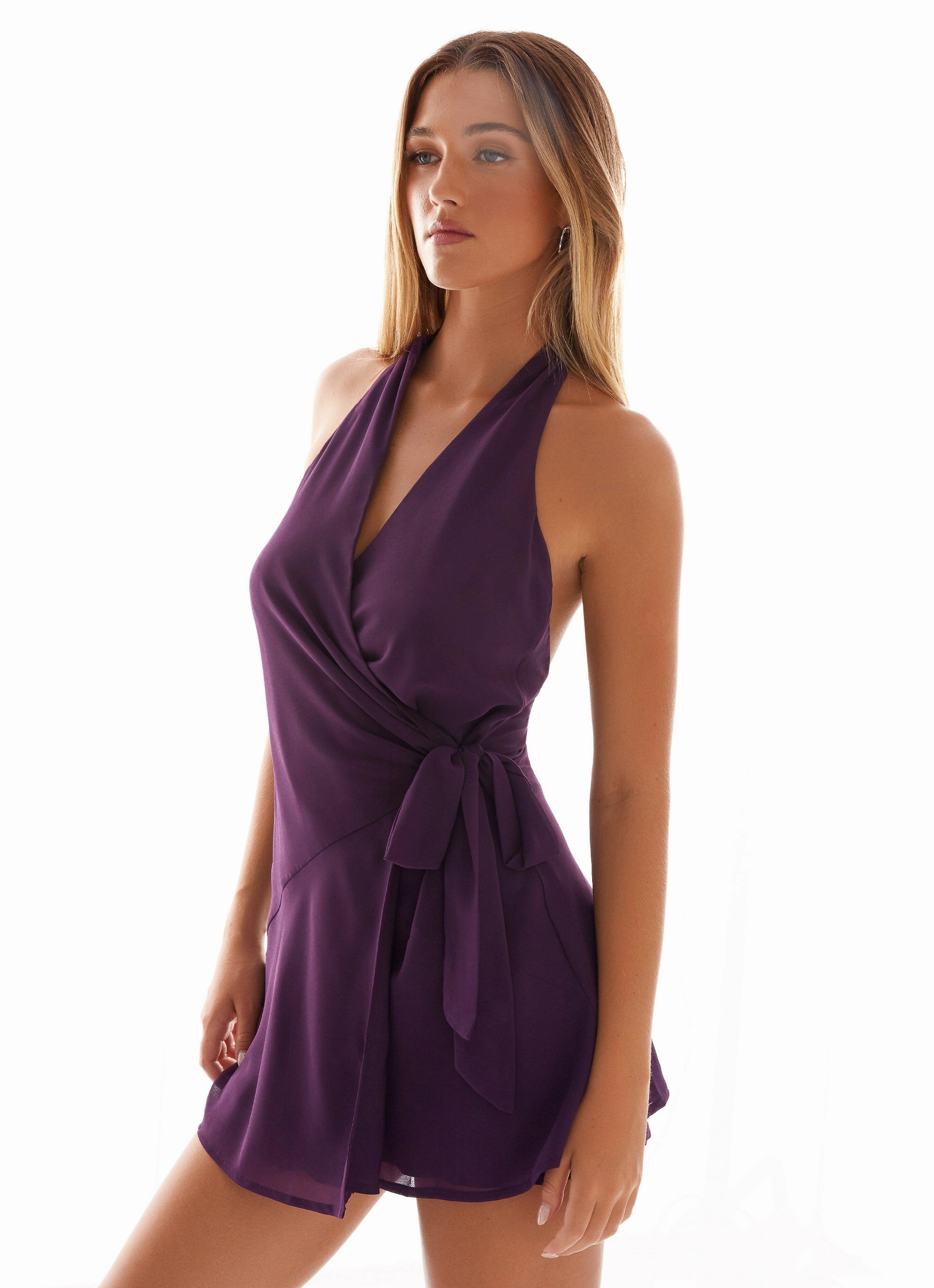 Winter Classic Urban Feel So Chic Mini Dress - Mulberry