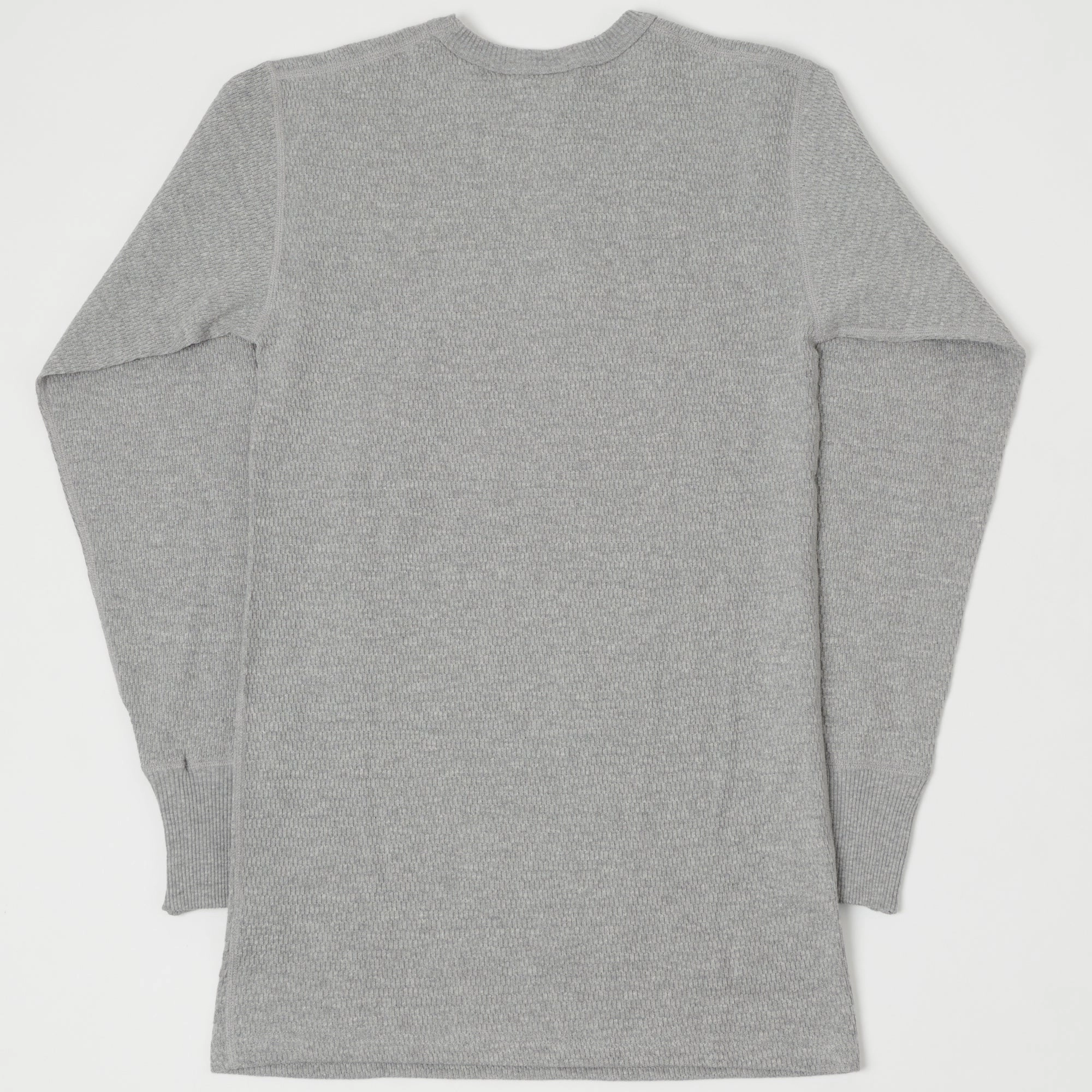 Layering Must-Have Warehouse & Co 5903 Waffle Knit Thermal T-Shirt - Heather Grey