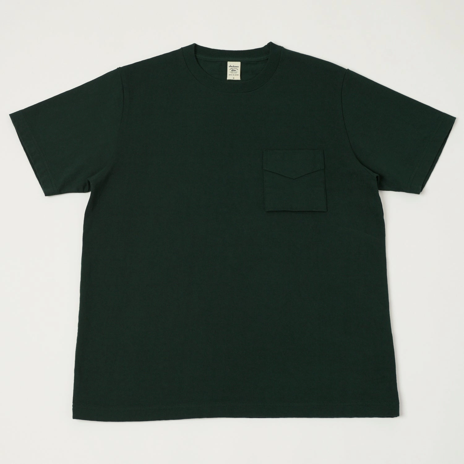 Stain Resistant Jackman Dotsume Pocket T-Shirt - Dark Ivy