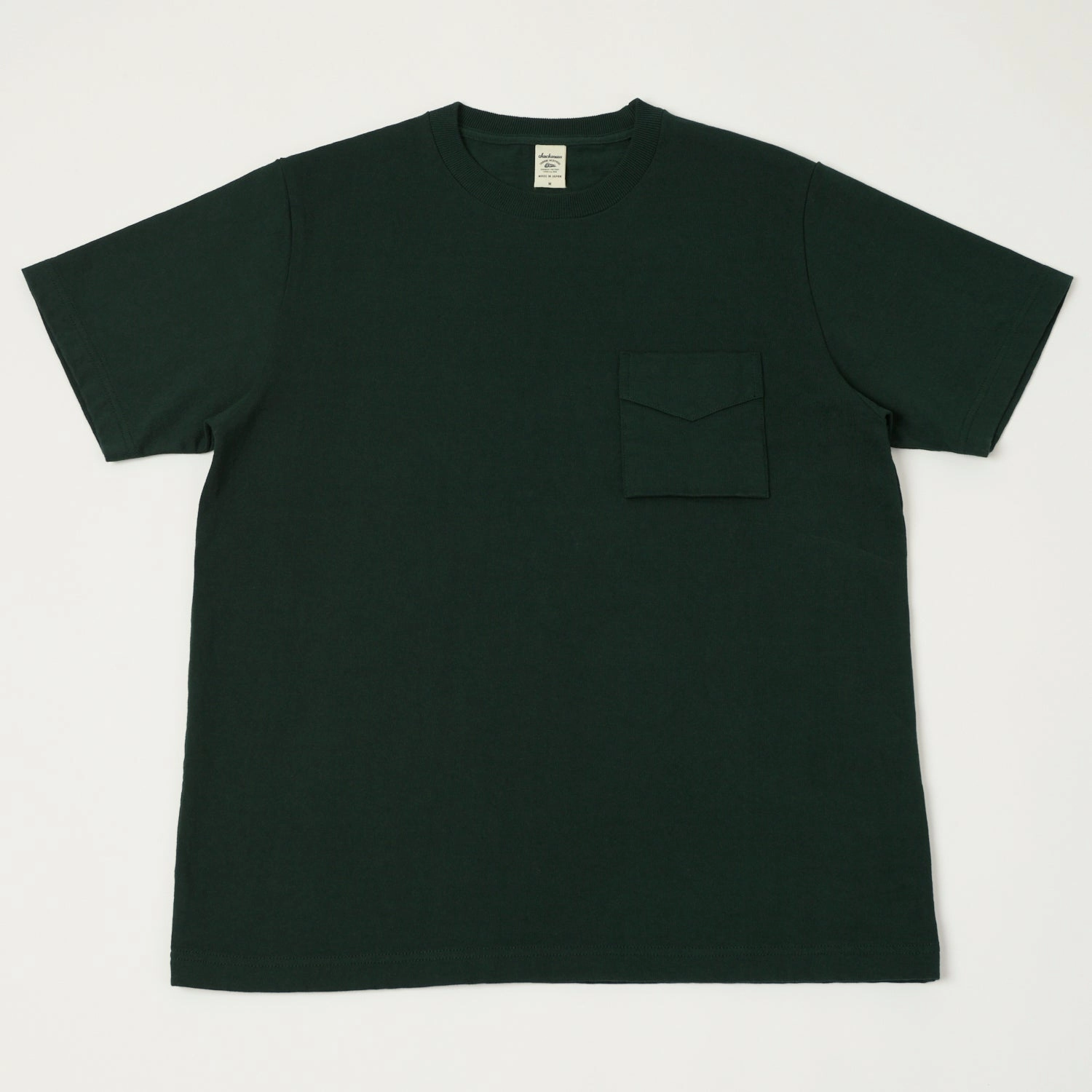 Comfortable clothing Jackman Dotsume Pocket T-Shirt - Dark Ivy