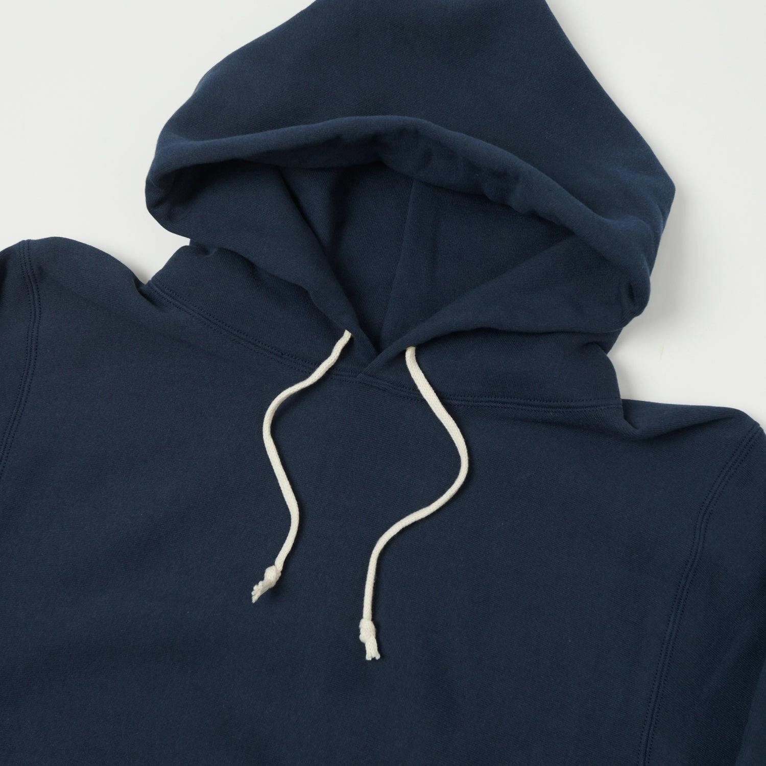 Warehouse & Co 484 Reverse Weave Hooded Sweatshirt - Navy All-Weather Comfort