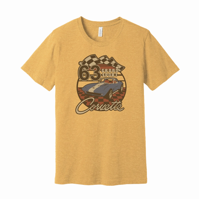 Corvette Grand Sport 63' Sunset T-Shirt sporty and comfortable MoistureWicking Technology