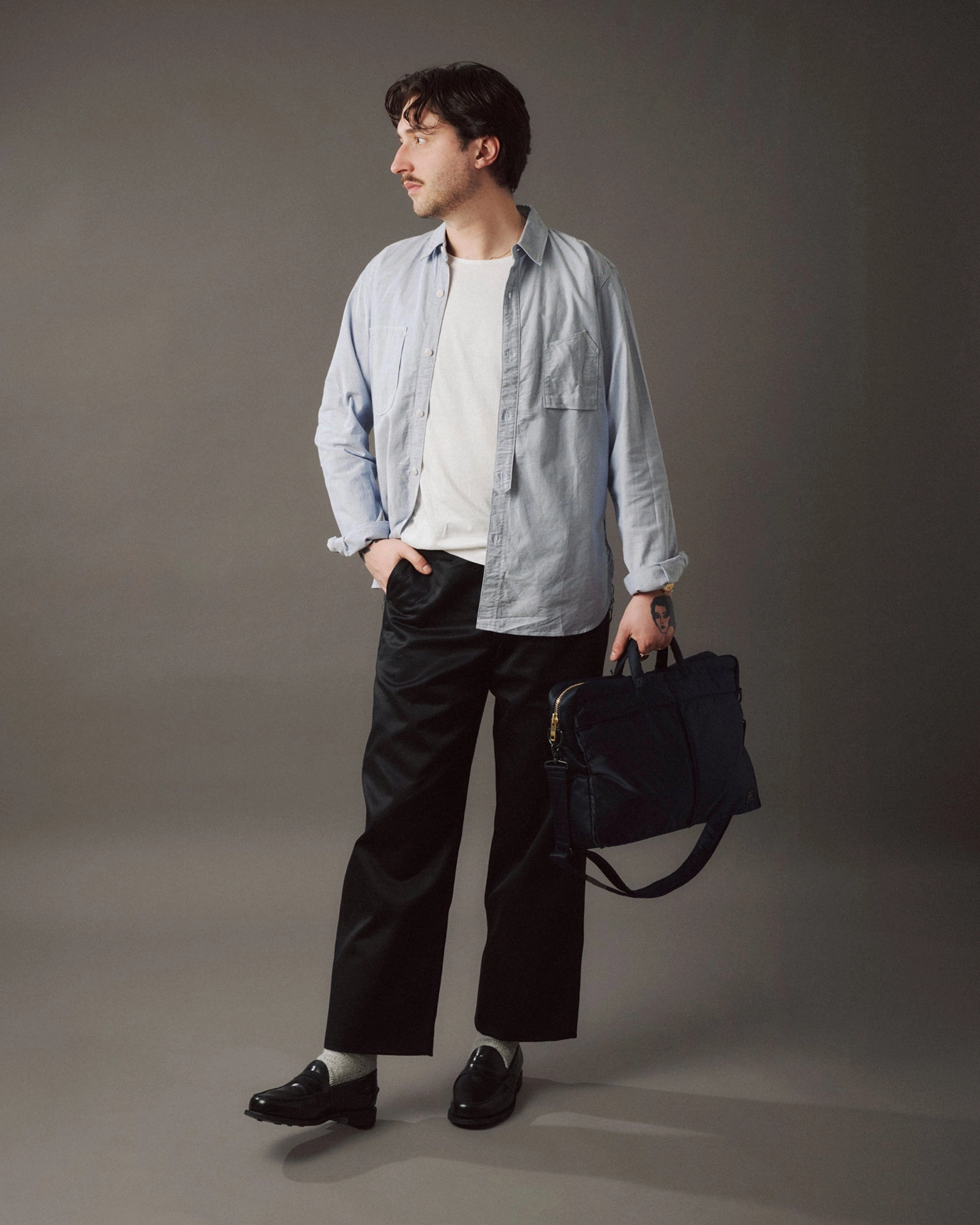 Stone Wash Process soft look Merz b. Schwanen 114 Lightweight 1920s T-Shirt - White