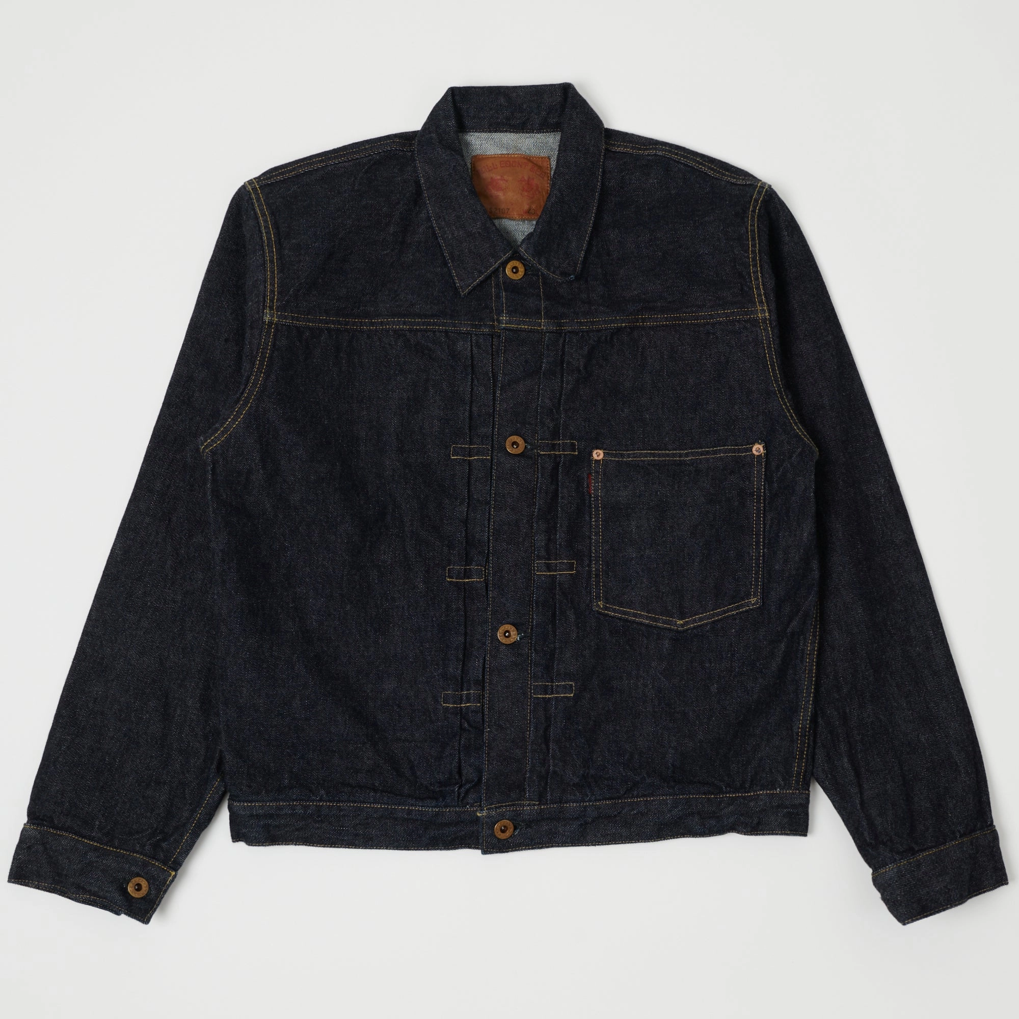 Build Full Count S2107 14oz Type I Denim Jacket - One Wash