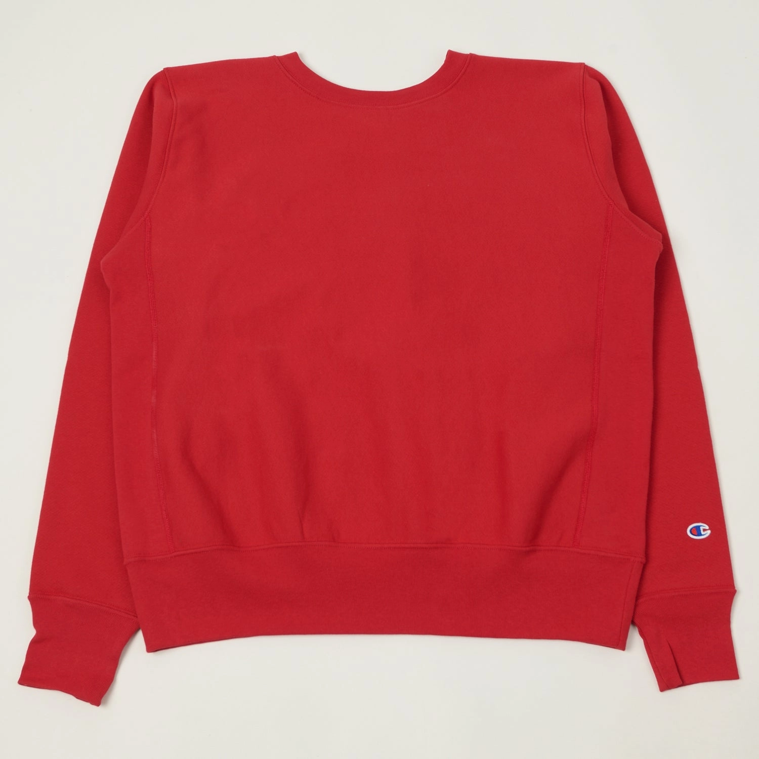 Champion Made in USA Reverse Weave Crewneck Sweatshirt - Cardinal Red Printed High End