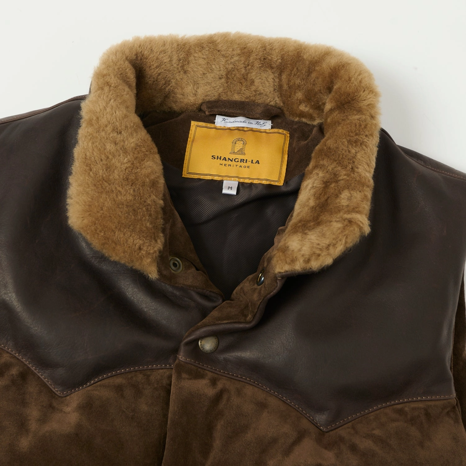 Multi Purpose Wear Shangri-La Heritage 'Bivacco' Suede Western Down Vest - Testa di Moro Brown