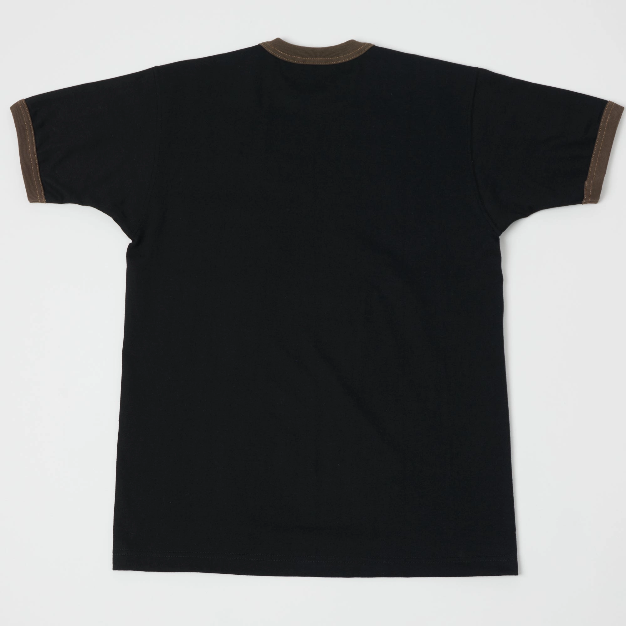 Cozy Fit Wear TOYS McCOY Ringer Pocket T-Shirt - Black/Brown