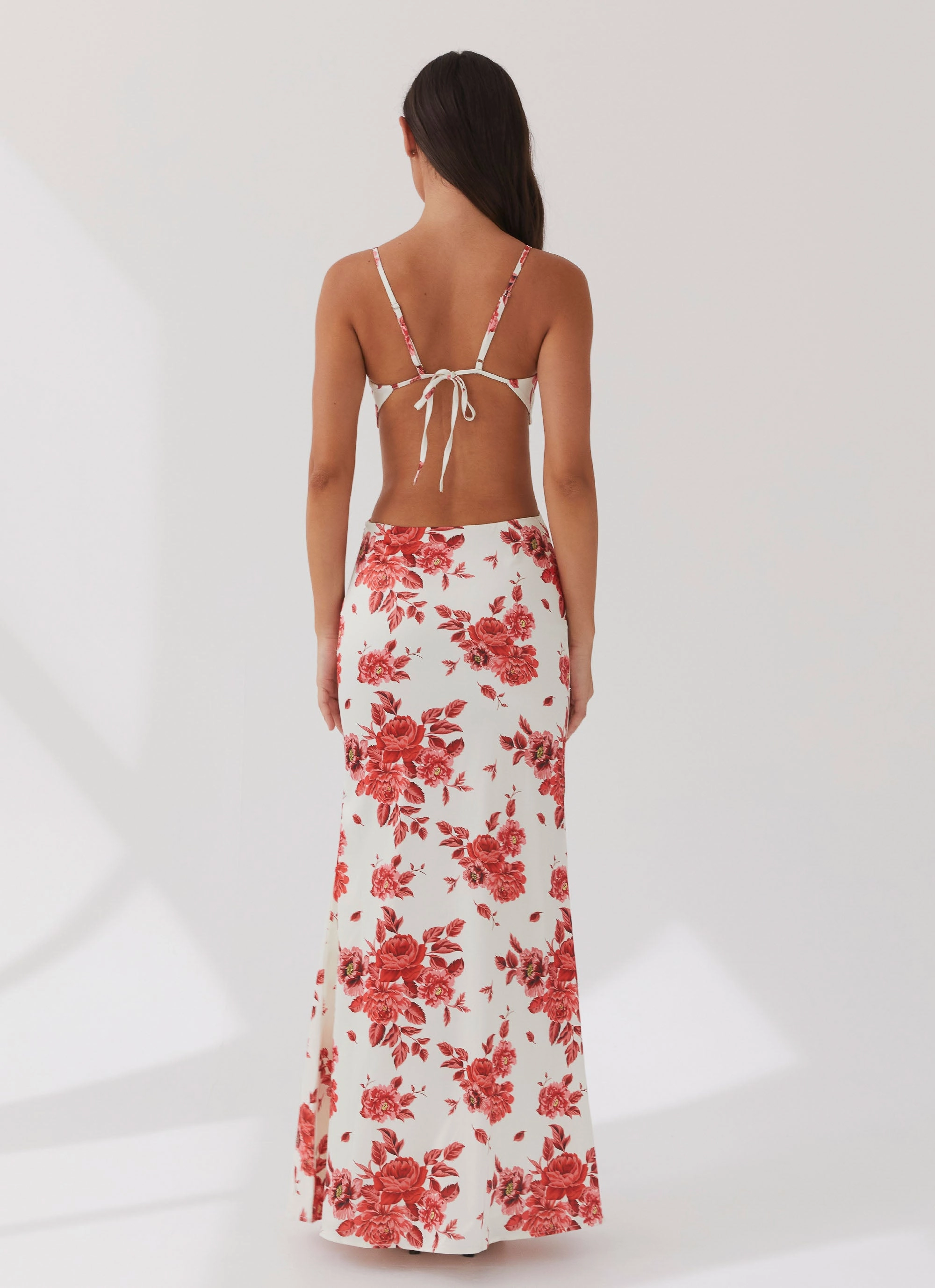 Rosie Satin Maxi Dress - Rosa Floria Refined Aesthetic