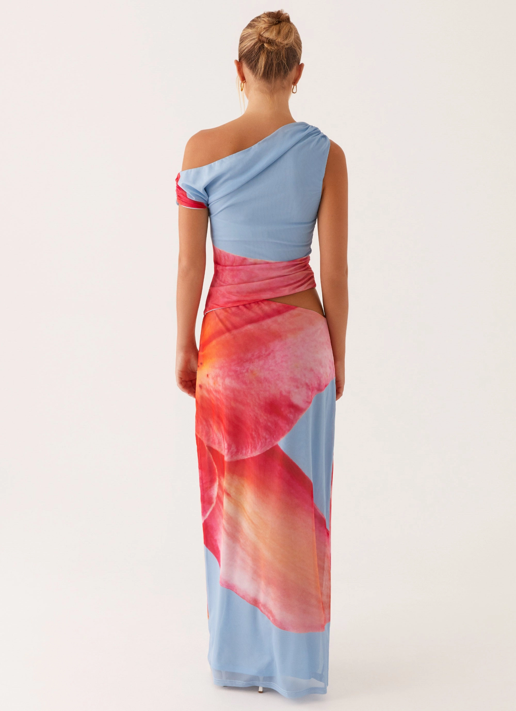 Everyday-Comfort Formal Occasion Santa Monica Maxi Dress - Blue Floral