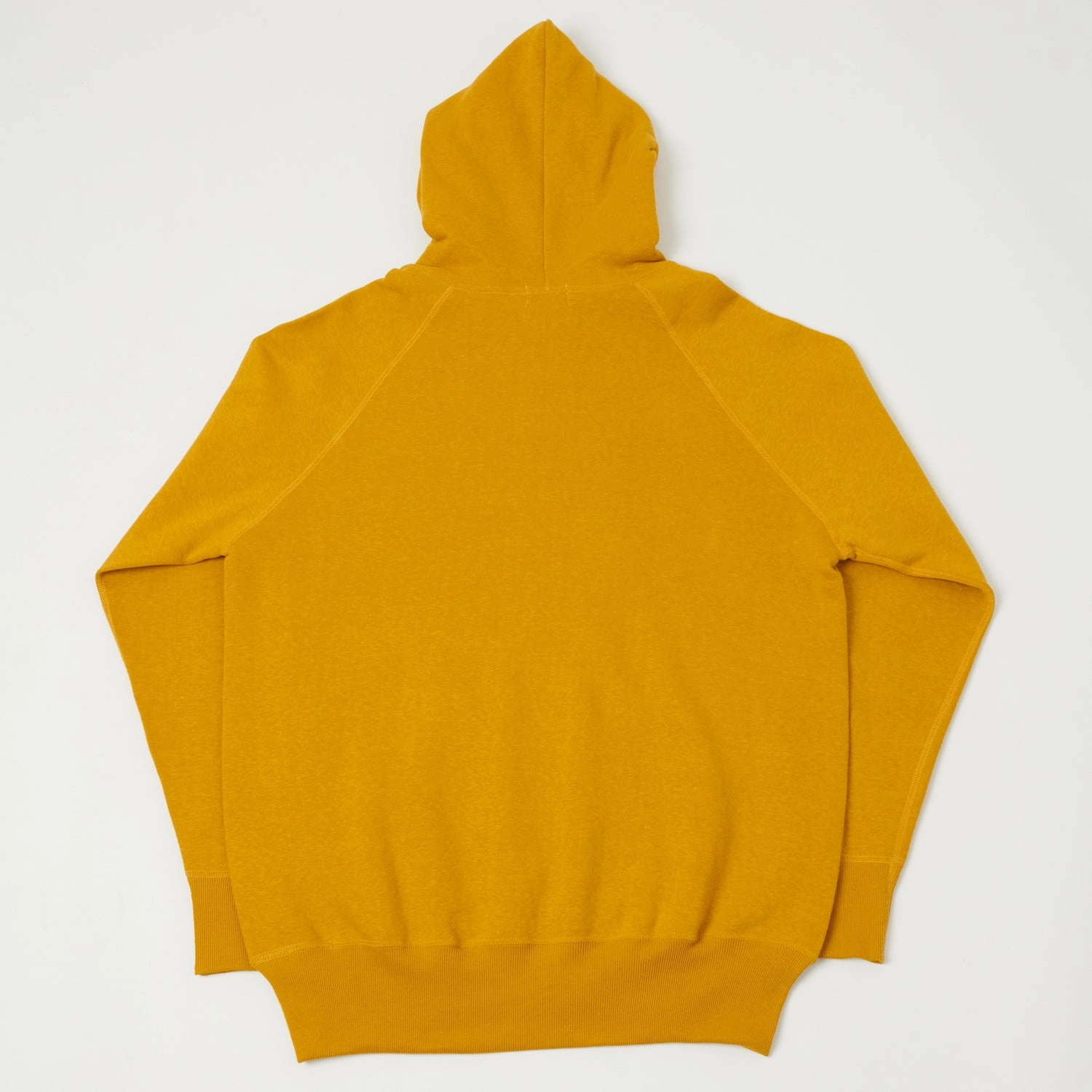 Denime Lot. 262 4-Needle Hooded Sweatshirt - Yellow Sporty Design