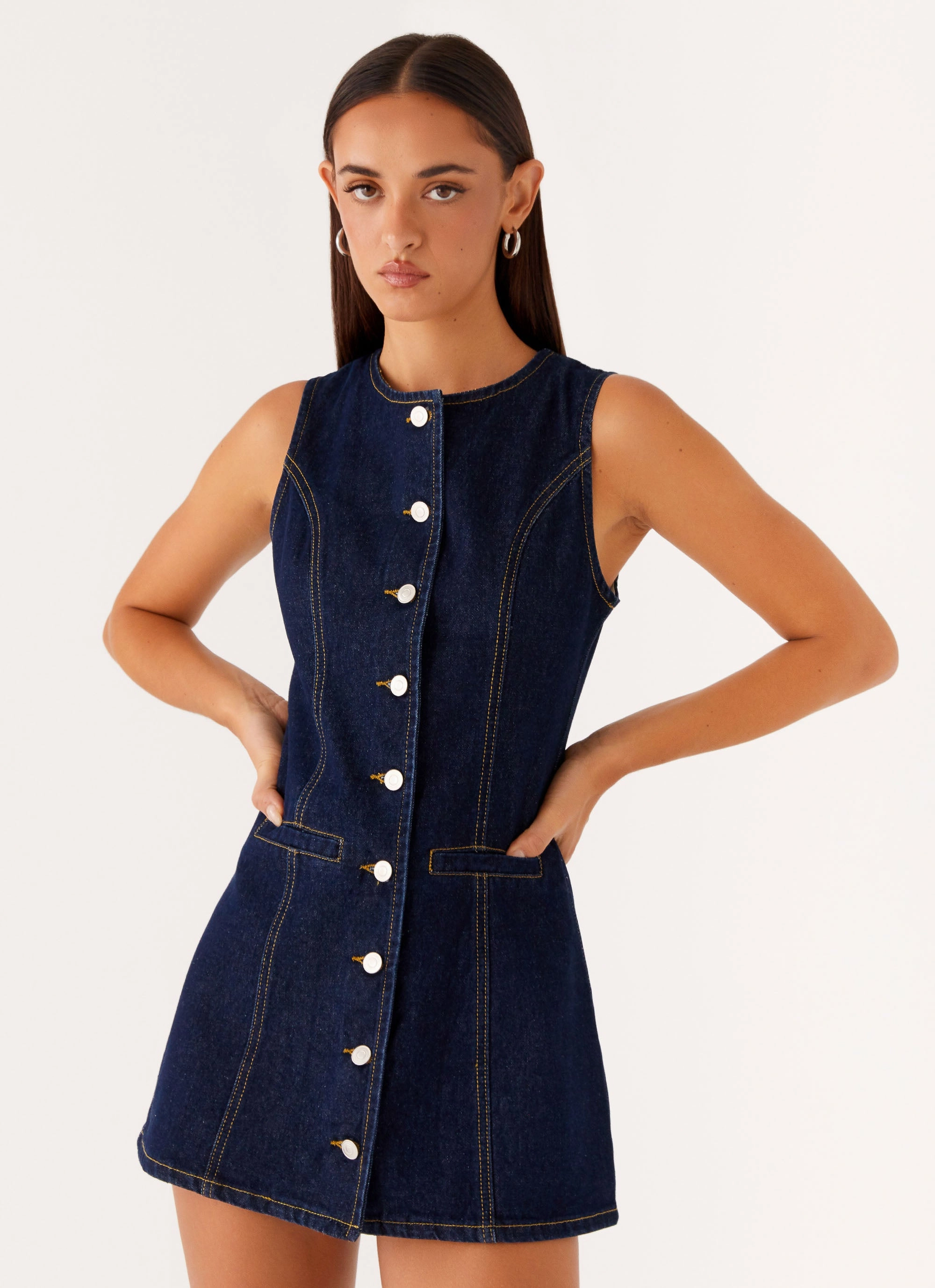 Light and breezy summer dress Cozy Wearable Dolton Mini Dress - Indigo