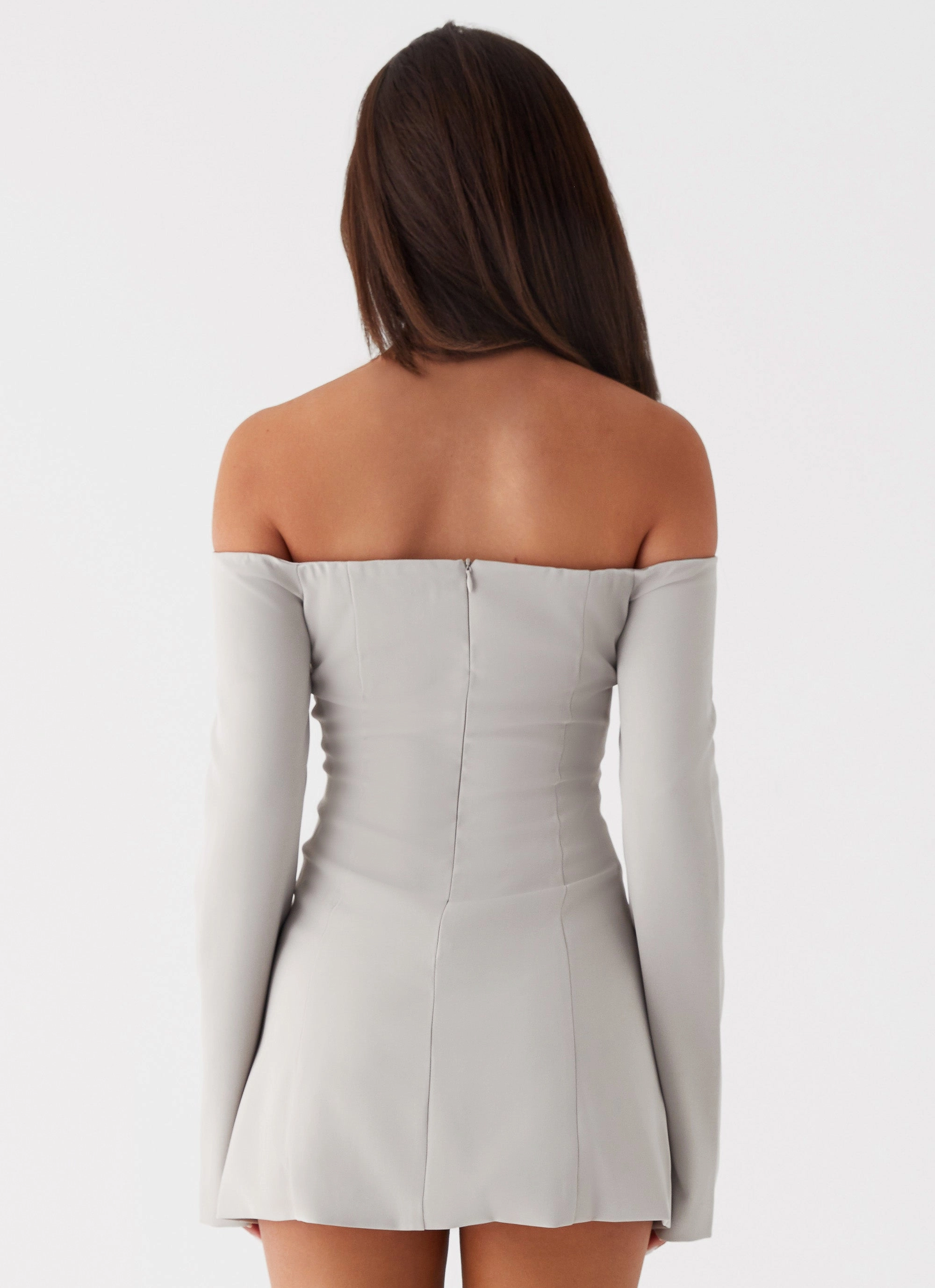 Dominique Blazer Mini Dress - Grey Graduation-Event