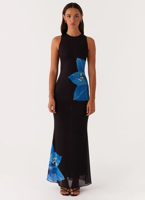 Manhattan Nights Maxi Dress - Black Pure Fit