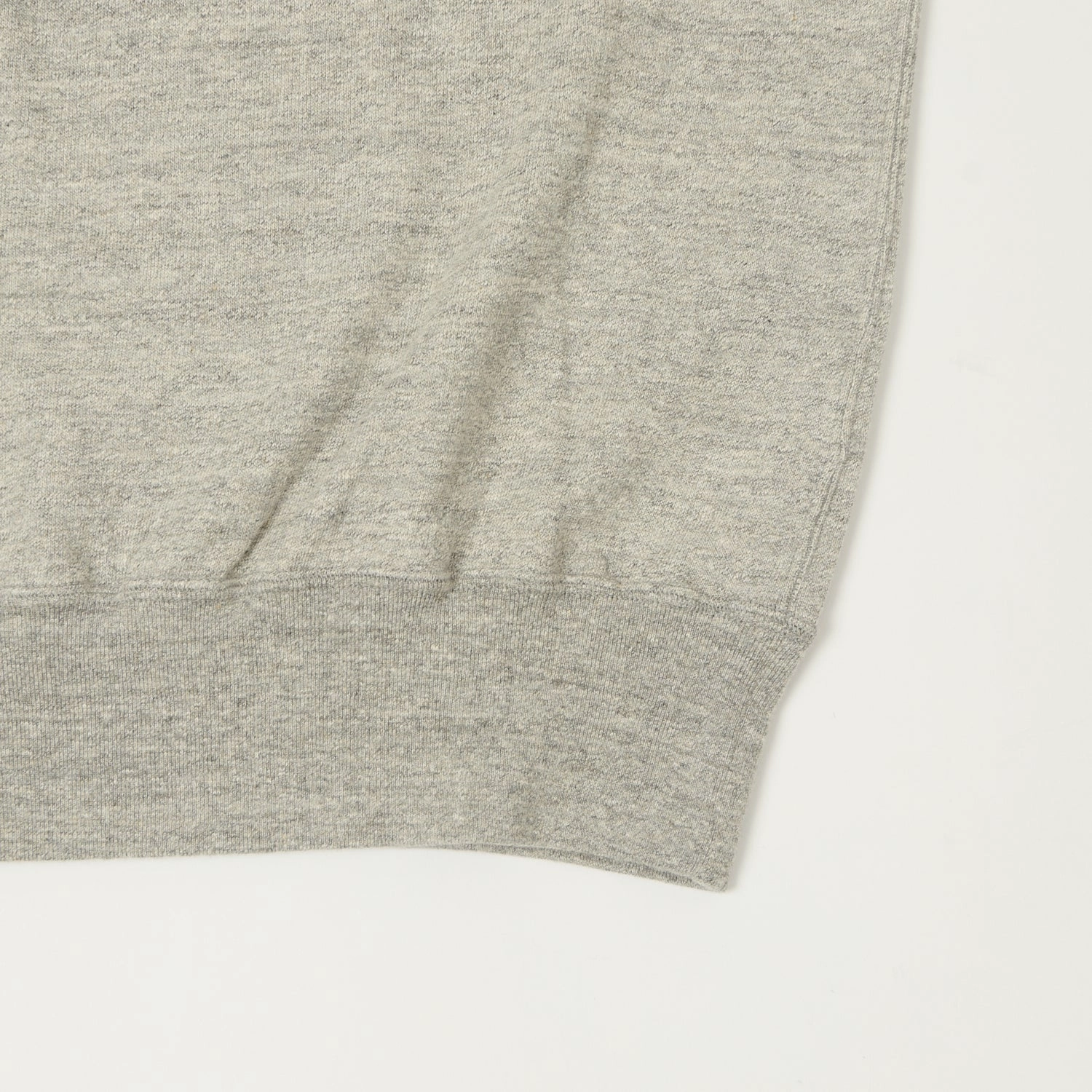 Trendy Streetwear Dubbleworks Cut Off Sleeve Sweat Polo Shirt - Heather Grey