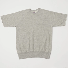 Easy to store Dubbleworks Cut Off Sleeve Sweatshirt - Heather Grey