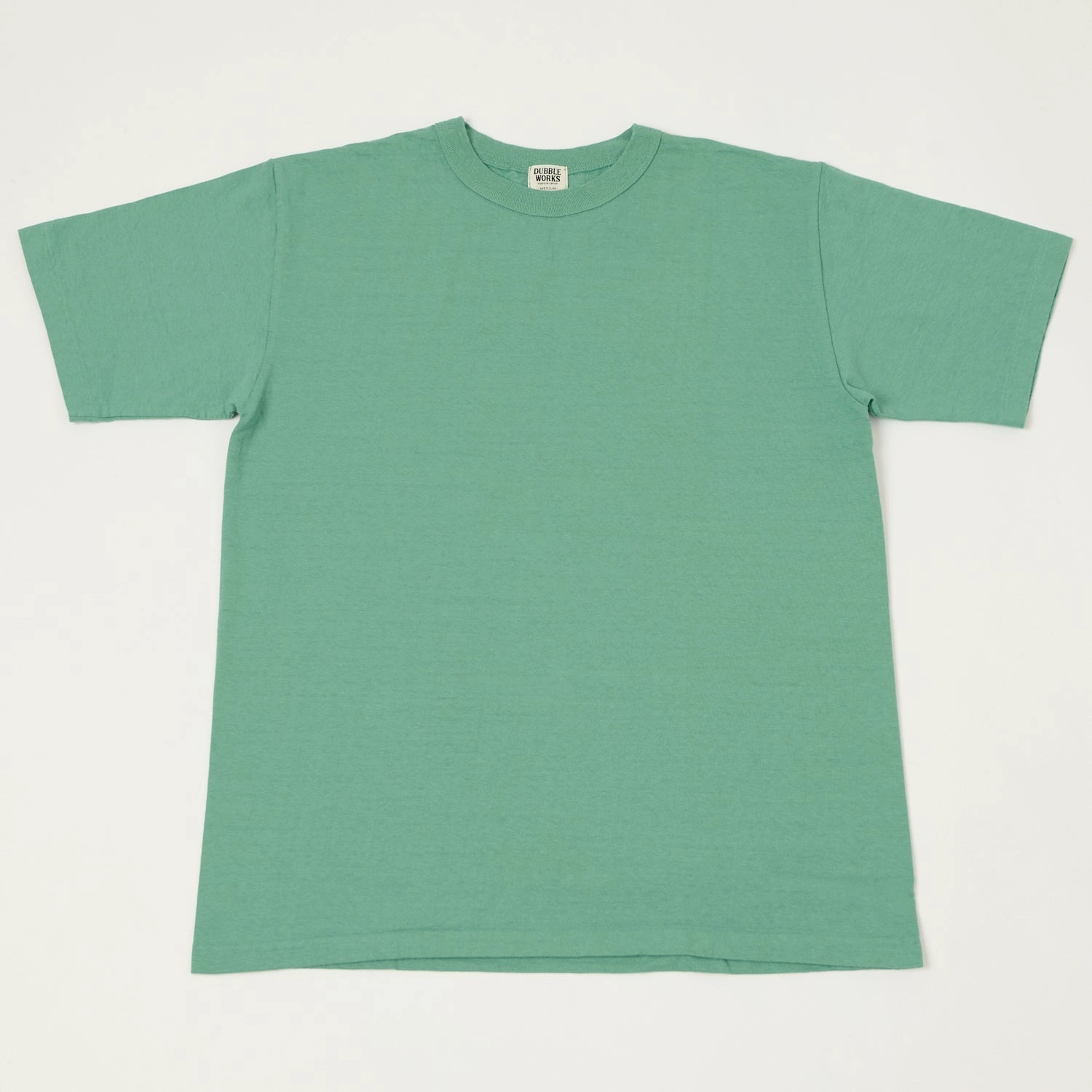 Dubbleworks Fallen Cotton Mid Weight Tee - Emerald Classic Color