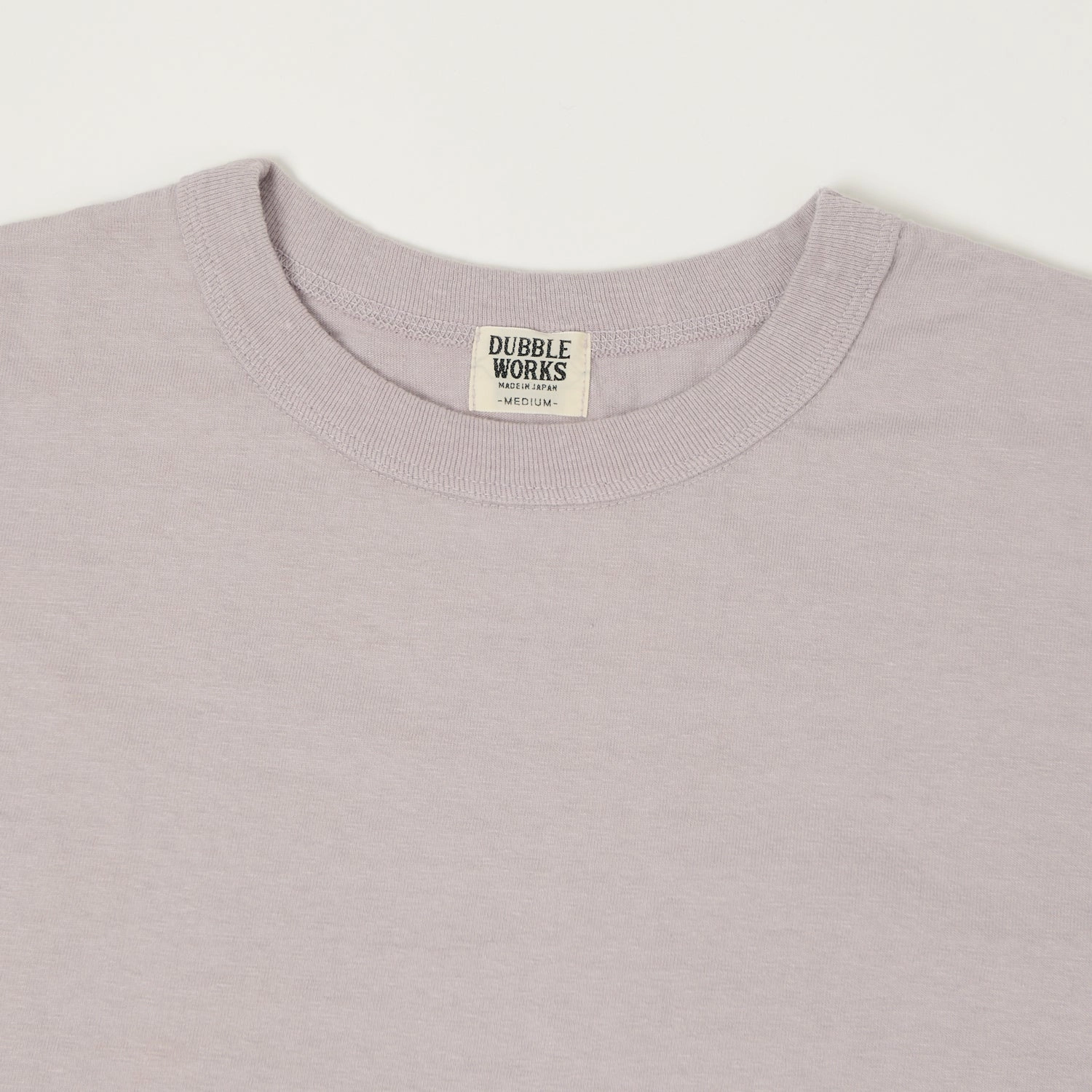Dubbleworks Fallen Cotton Mid Weight Tee - Lavender Stretch Waist Casual Vibe