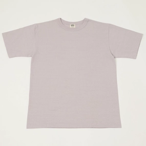 Dubbleworks Fallen Cotton Mid Weight Tee - Lavender Low Profile Silhouette