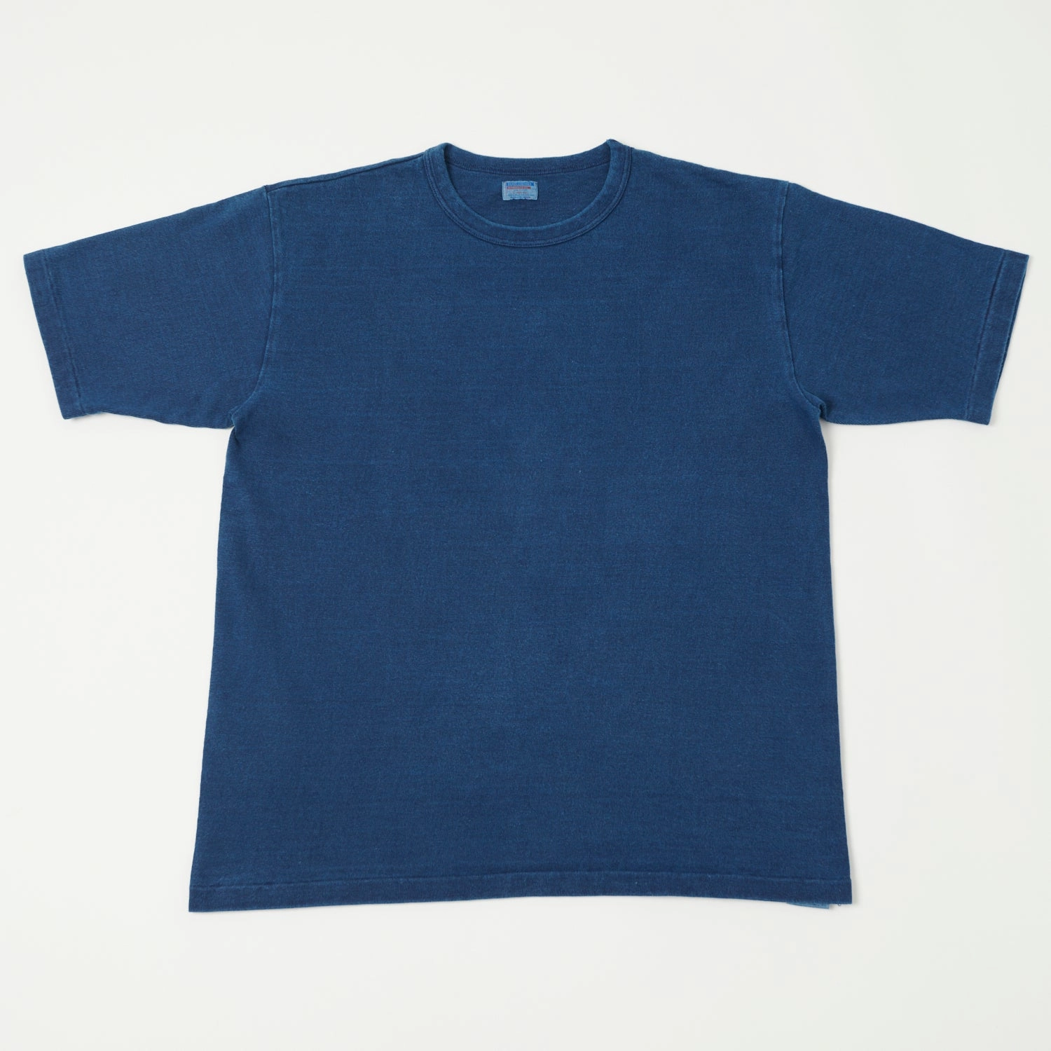 Trendy Basics Antibacterial Treatment Dubbleworks Heavy Fabric Indigo Dye Tee - Indigo