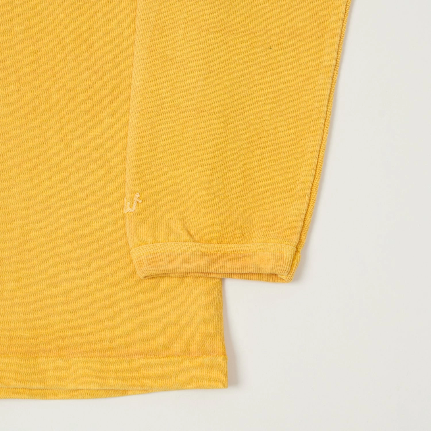 Dubbleworks Heavy Fabric Long Sleeve Pigment Dye Tee - Pd. Gold Vintage Style