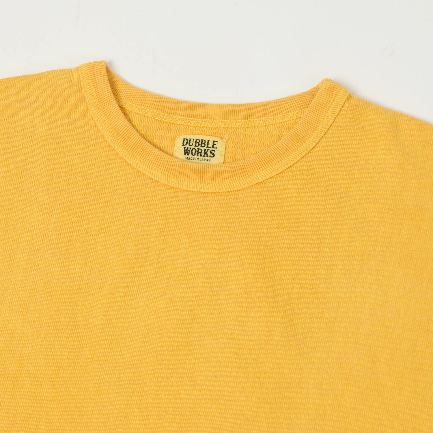 Dubbleworks Heavy Fabric Long Sleeve Pigment Dye Tee - Pd. Gold Day-to-Night Look Breathable Style