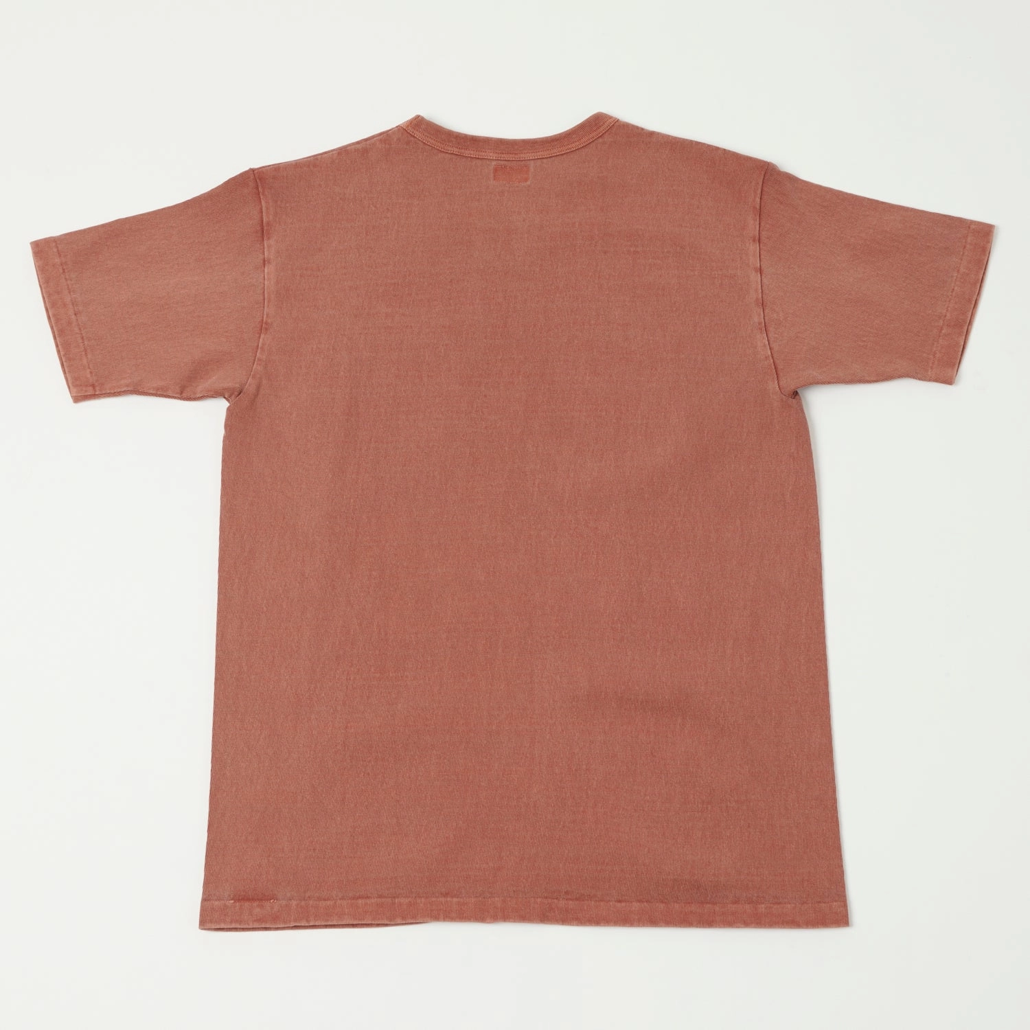 Dubbleworks Heavy Fabric Pigment Dye Pocket Tee - Brick Red Chill Vibes