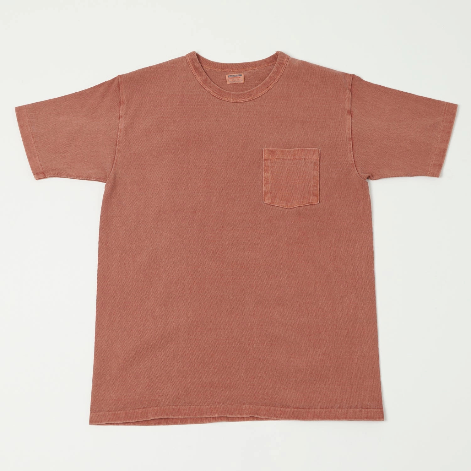 Eco Friendly Dye discount offer Dubbleworks Heavy Fabric Pigment Dye Pocket Tee - Brick Red