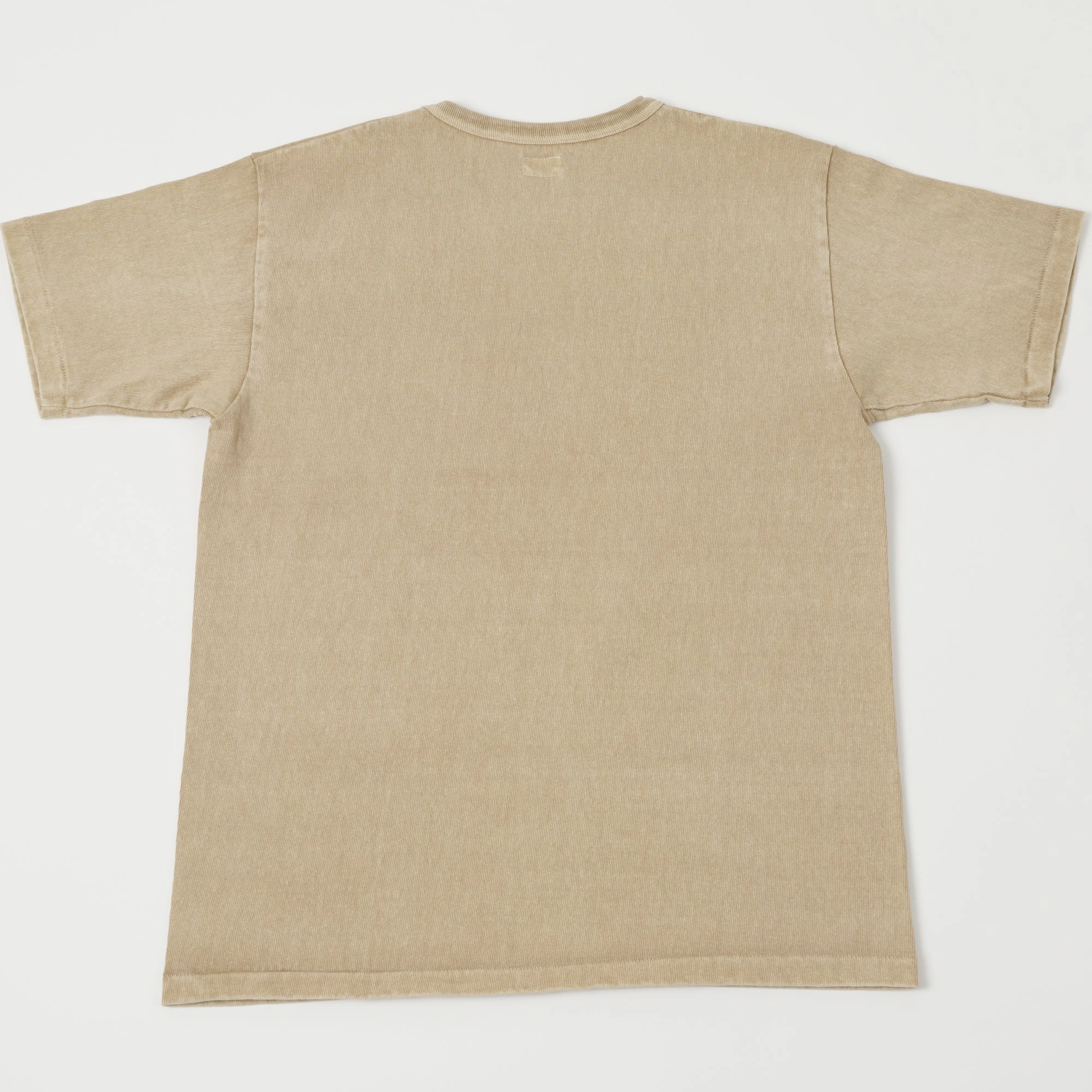 School spirit Bohemian style Dubbleworks Heavy Fabric Pigment Dye Tee - Beige