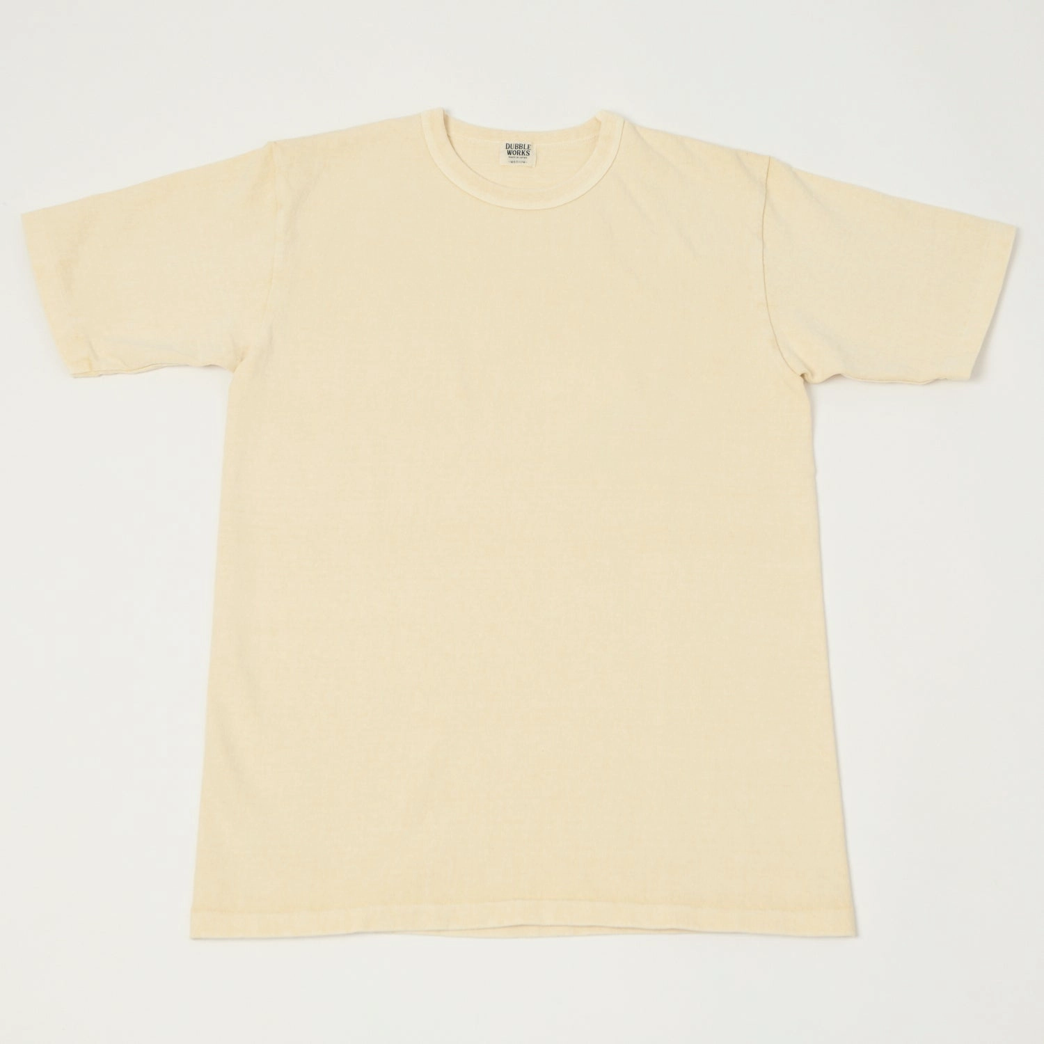 Anti microbial coating Fade Resistant Coating Dubbleworks Heavy Fabric Pigment Tee - Cream