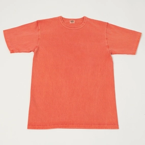 WrinkleFreeFabric stain resistant coating Dubbleworks Heavy Fabric Pigment Tee - Orange