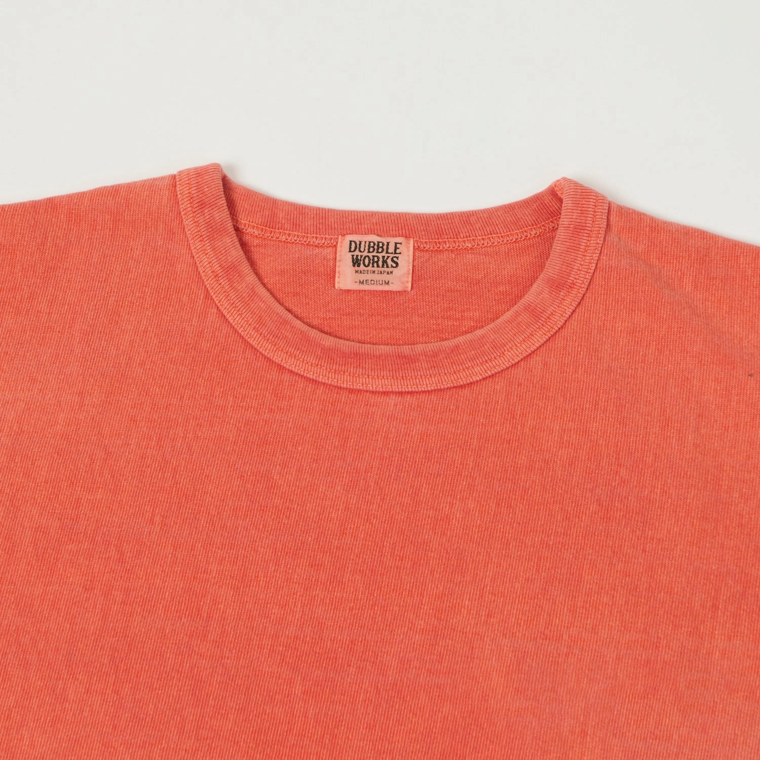 EcoFriendly Dye Laser Cut Edges Dubbleworks Heavy Fabric Pigment Tee - Orange