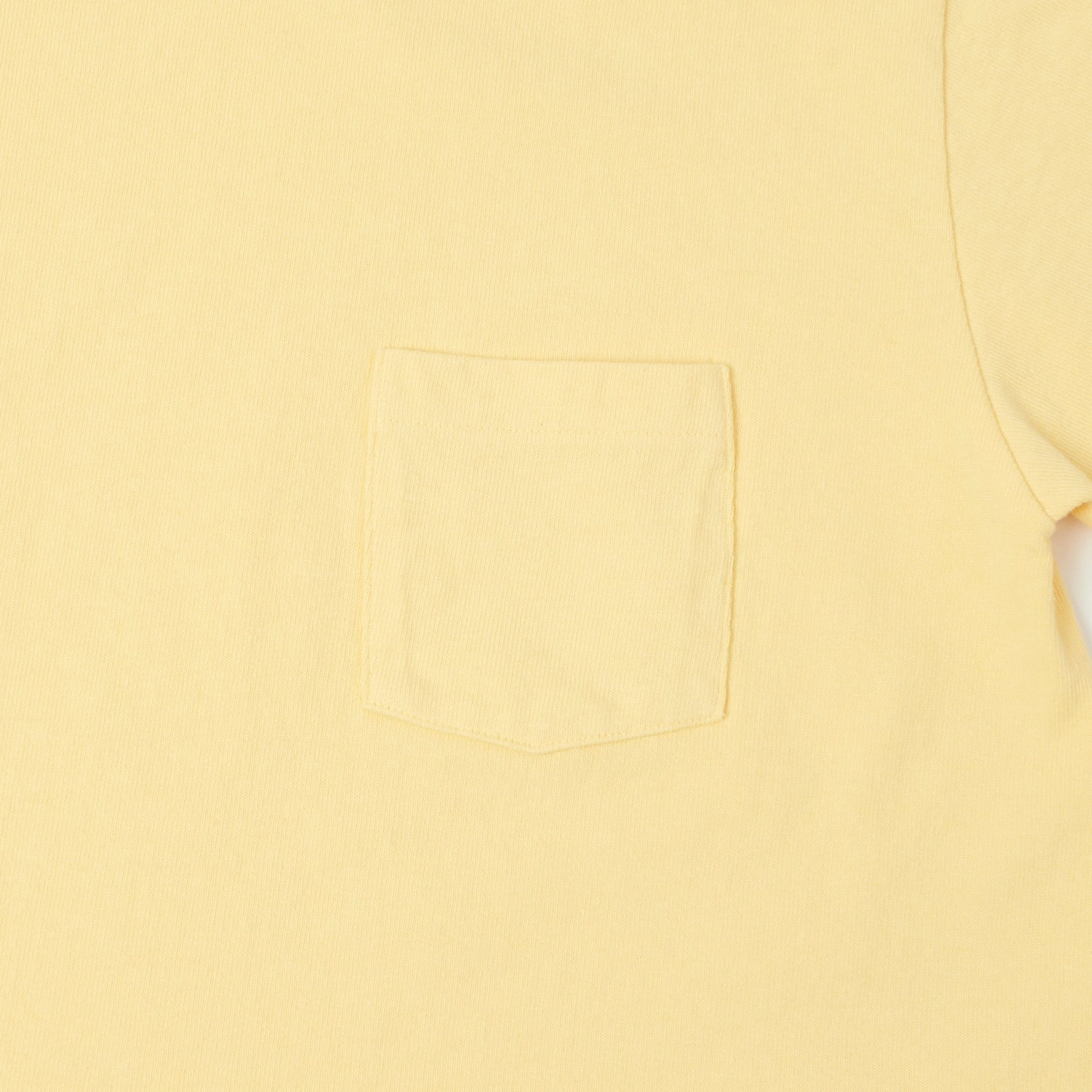 Dubbleworks Heavy Fabric Pocket Tee - Pale Yellow Comfy Essentials