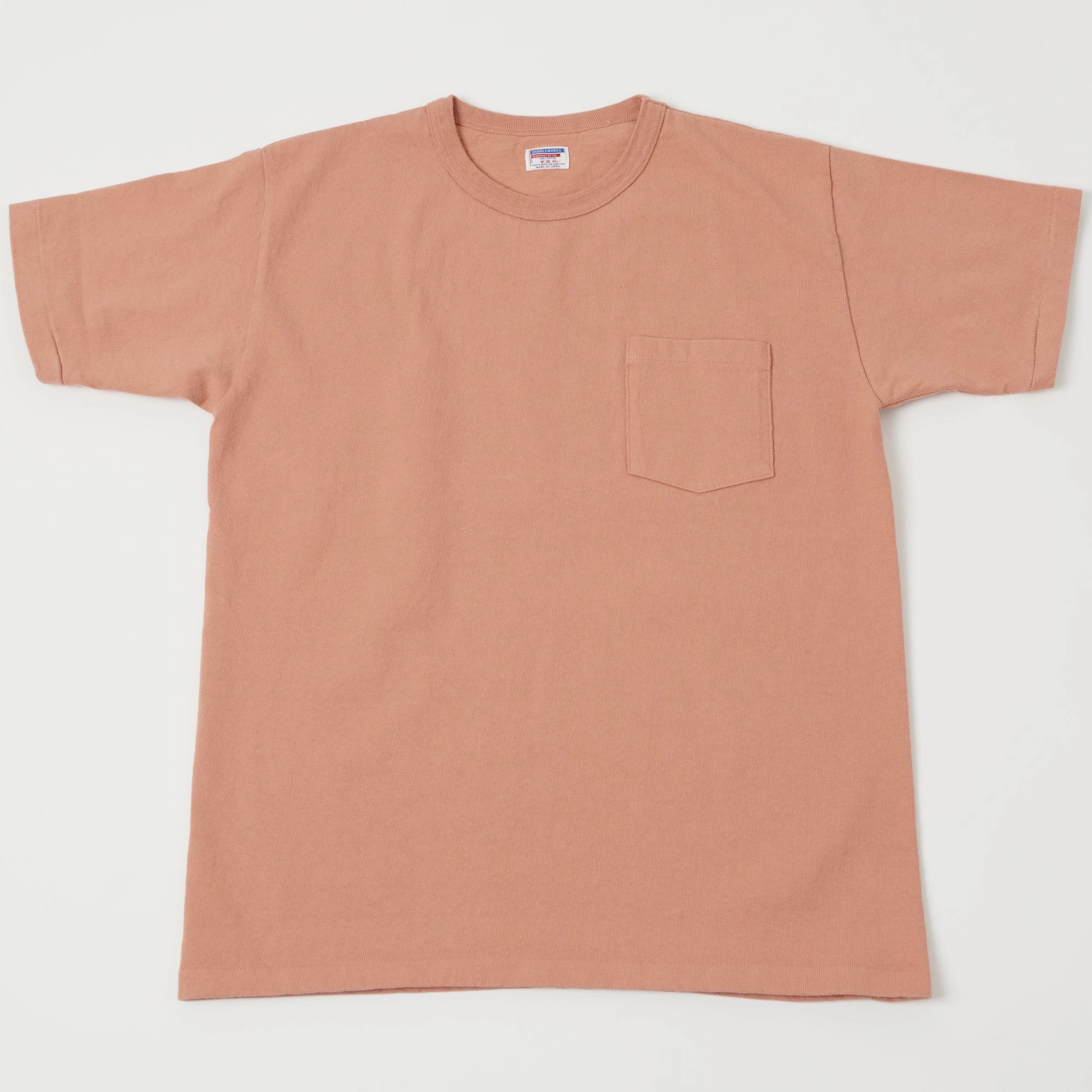 Dubbleworks Heavy Fabric Pocket Tee - Salmon Trendy Comfort Fit