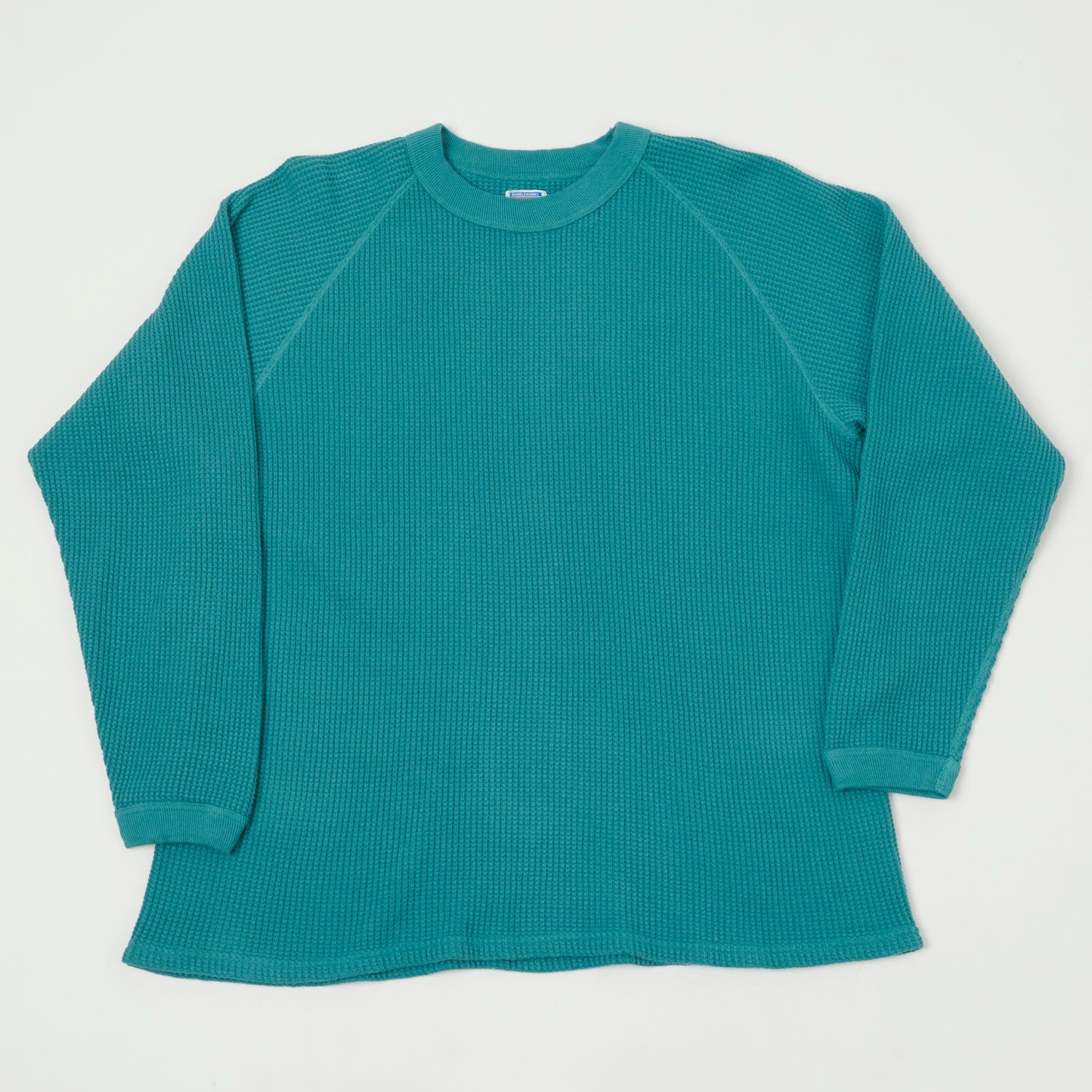 Light Fit Wear Dubbleworks Long Sleeve Heavy Waffle Tee - Turquoise
