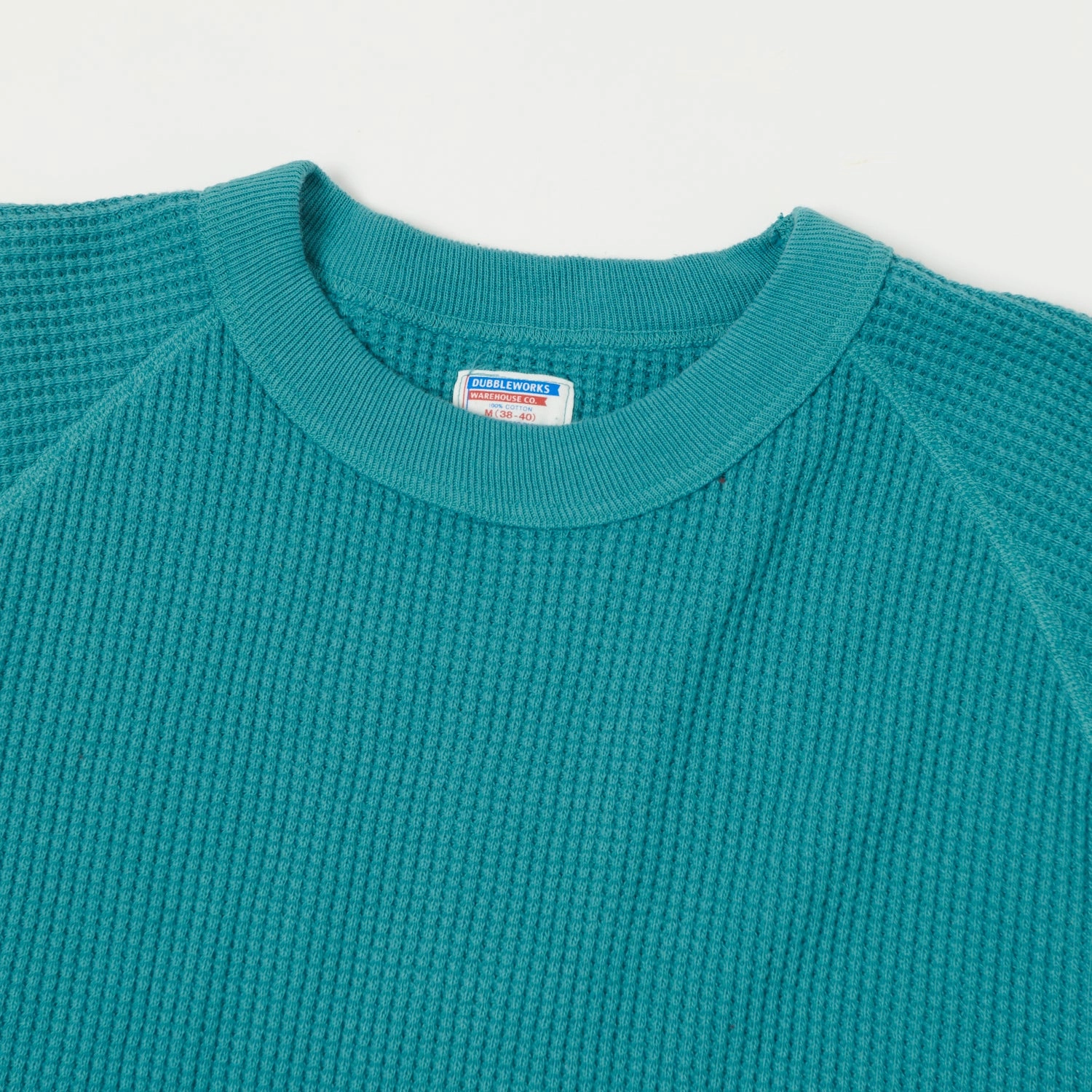 Sporty Design Dubbleworks Long Sleeve Heavy Waffle Tee - Turquoise