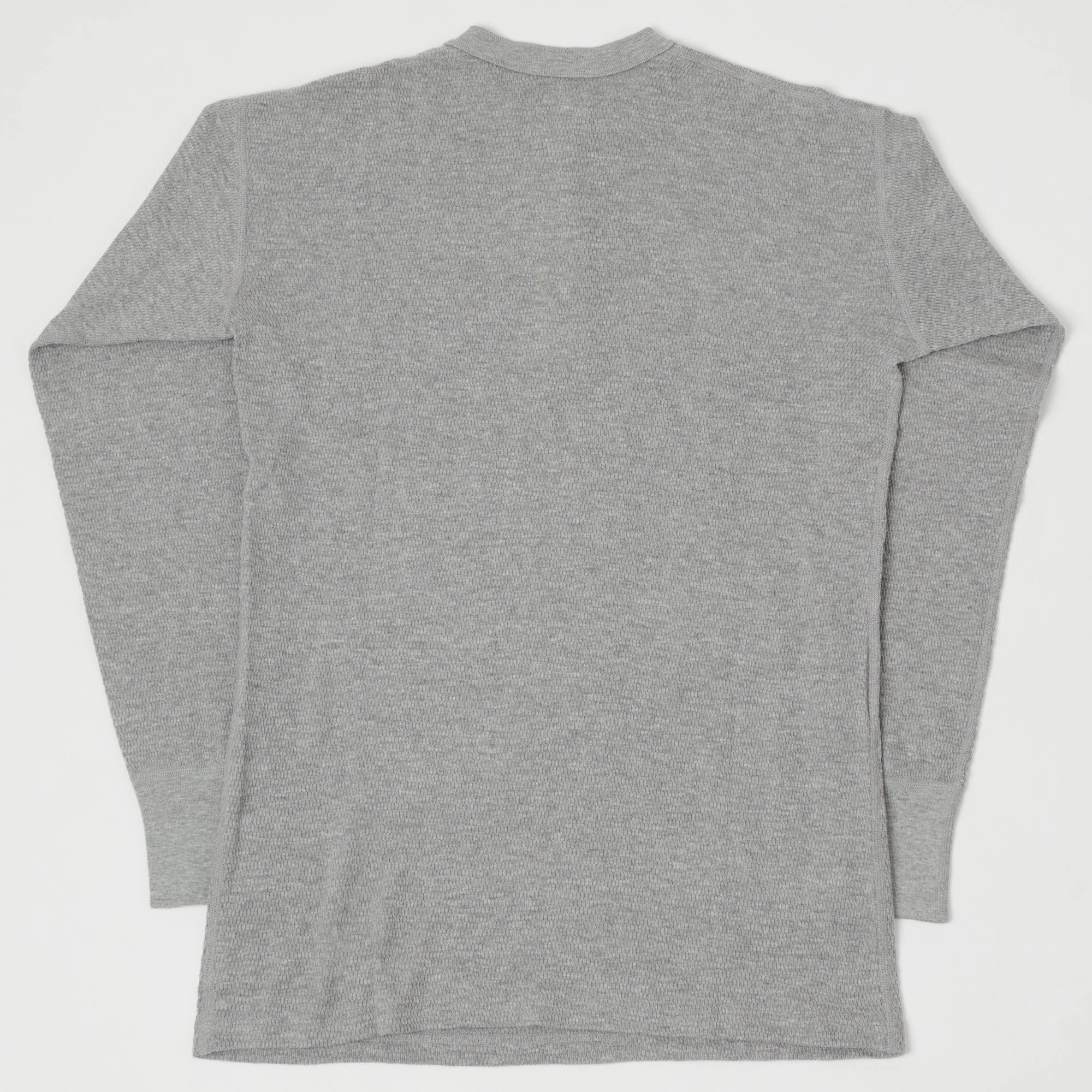 All-Purpose Wear Minimalist Wear Dubbleworks Long Sleeve Thermal Henley - Heather Grey