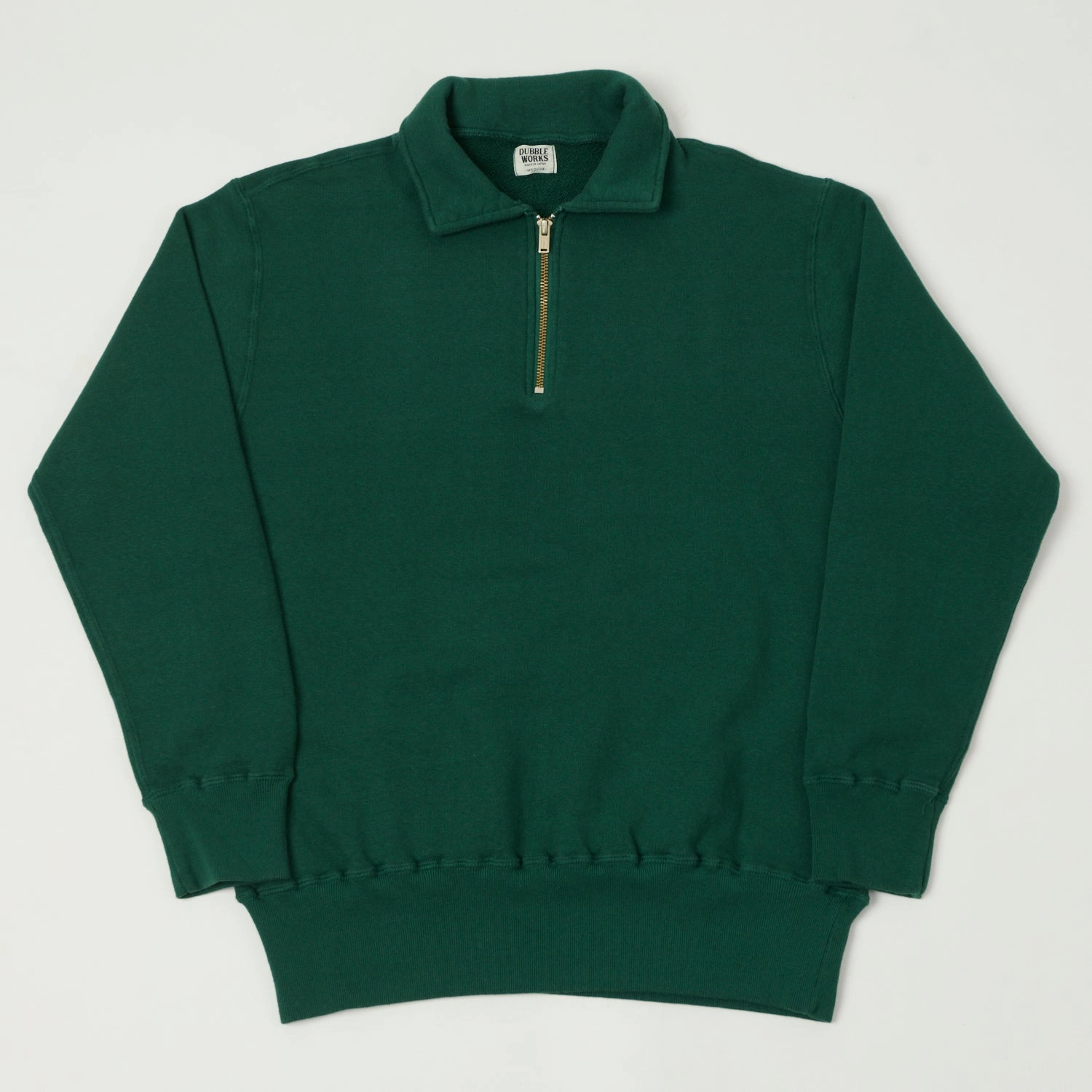 Comfort Hoodie Cozy Wear Dubbleworks Tsuriami Quarter Zip Sweatshirt - Green