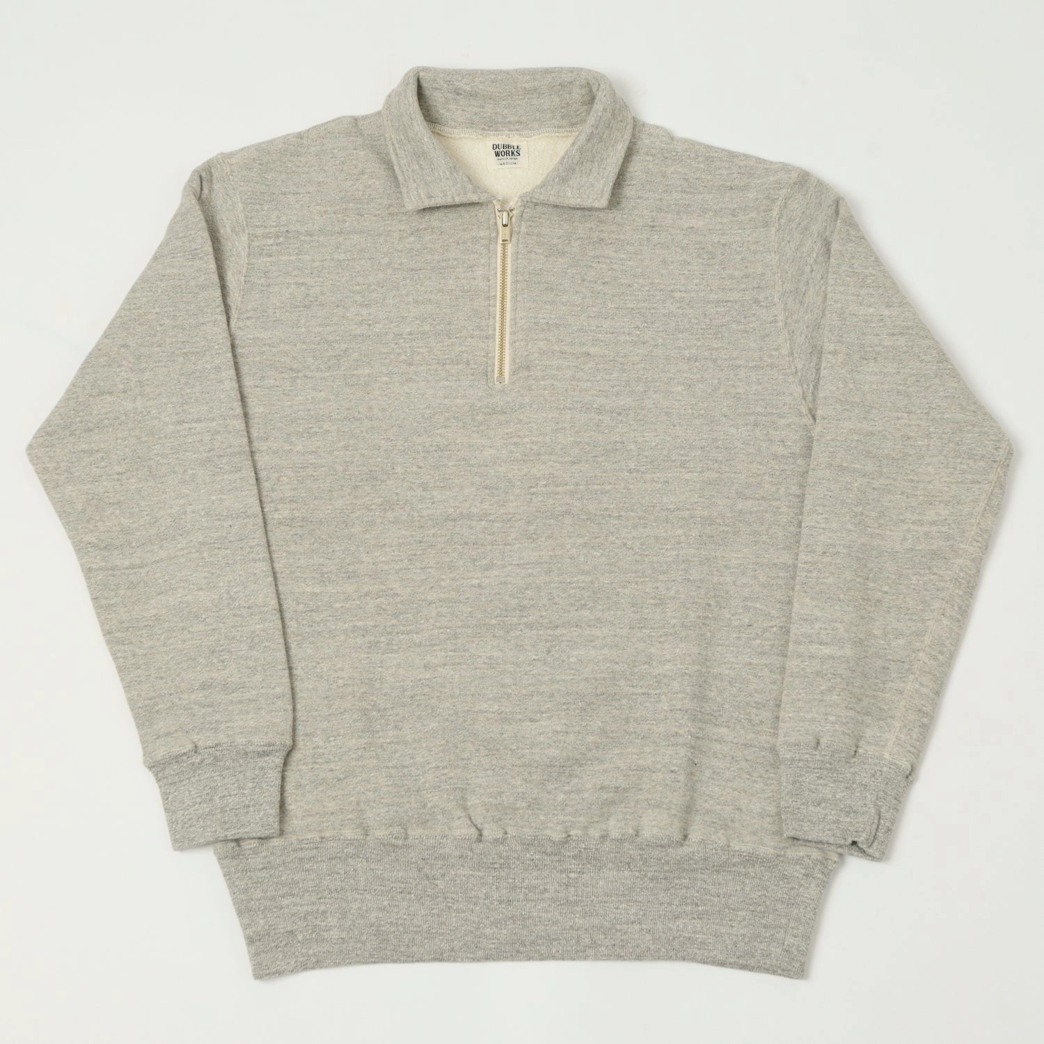 Dubbleworks Tsuriami Quarter Zip Sweatshirt - Heather Grey adults' Comfy Layering